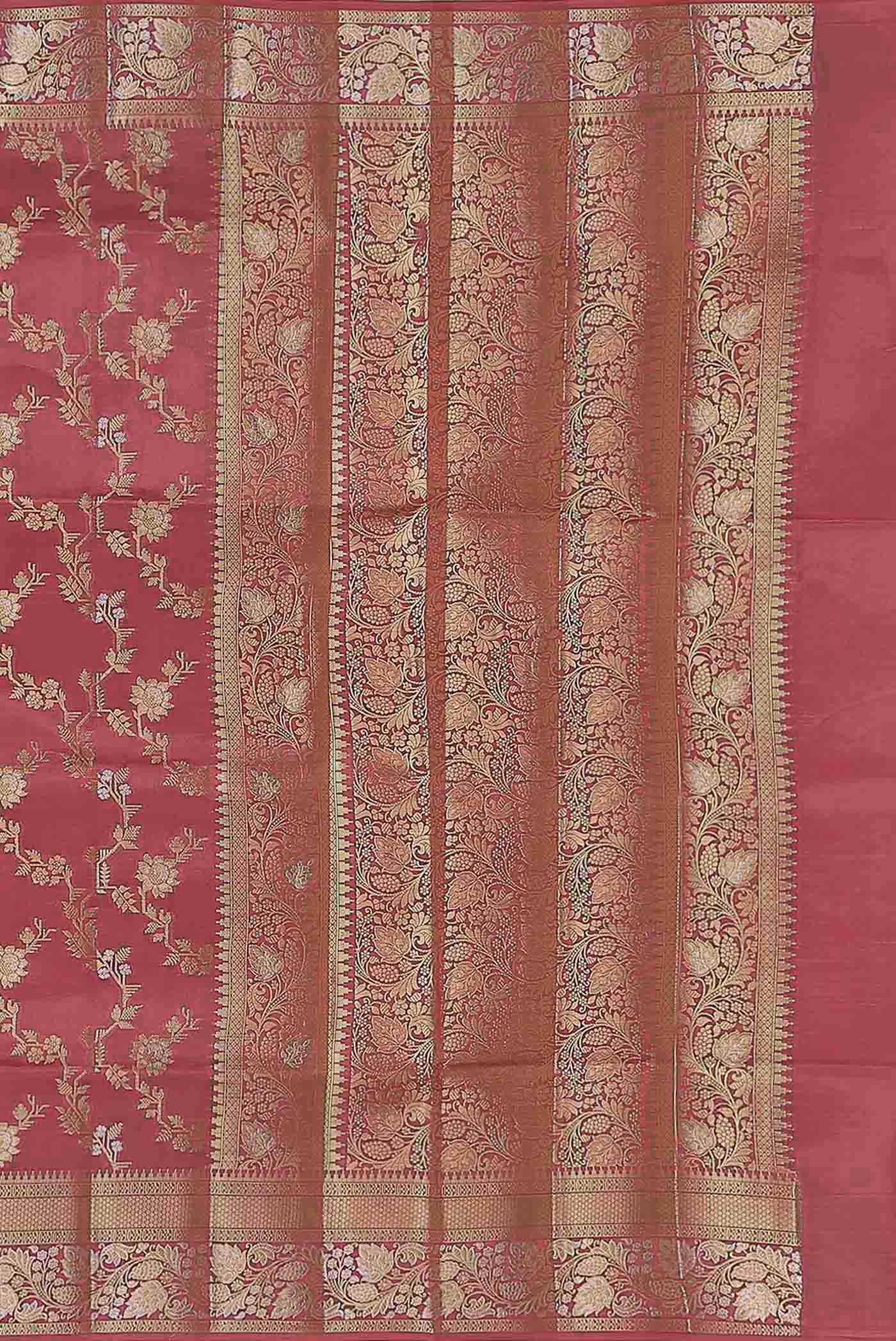 Green Banarasi Raw Silk Saree