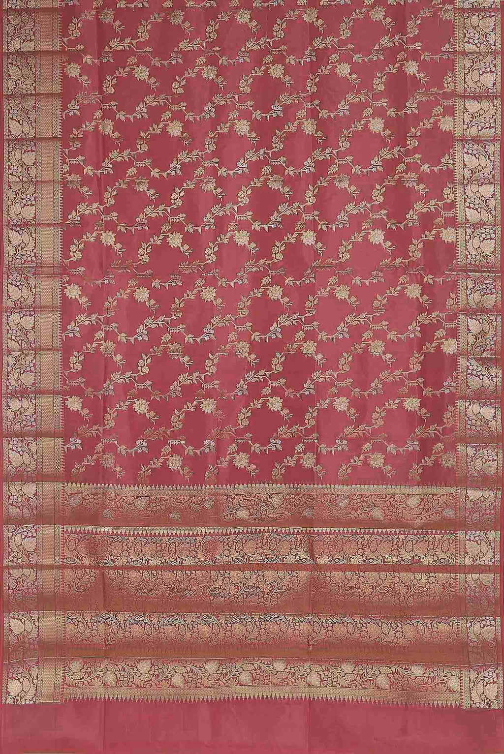 Green Banarasi Raw Silk Saree