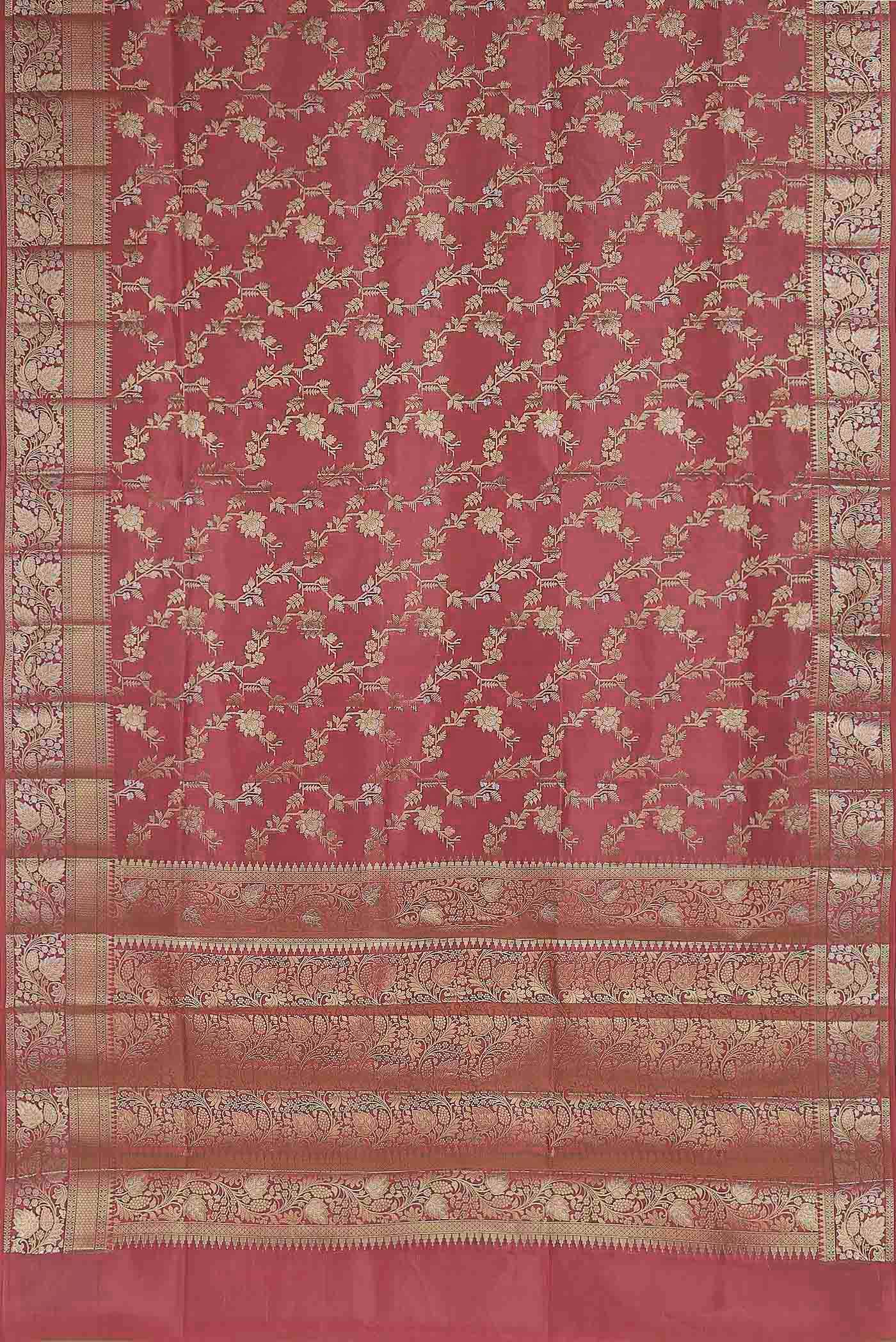 Green Banarasi Raw Silk Saree