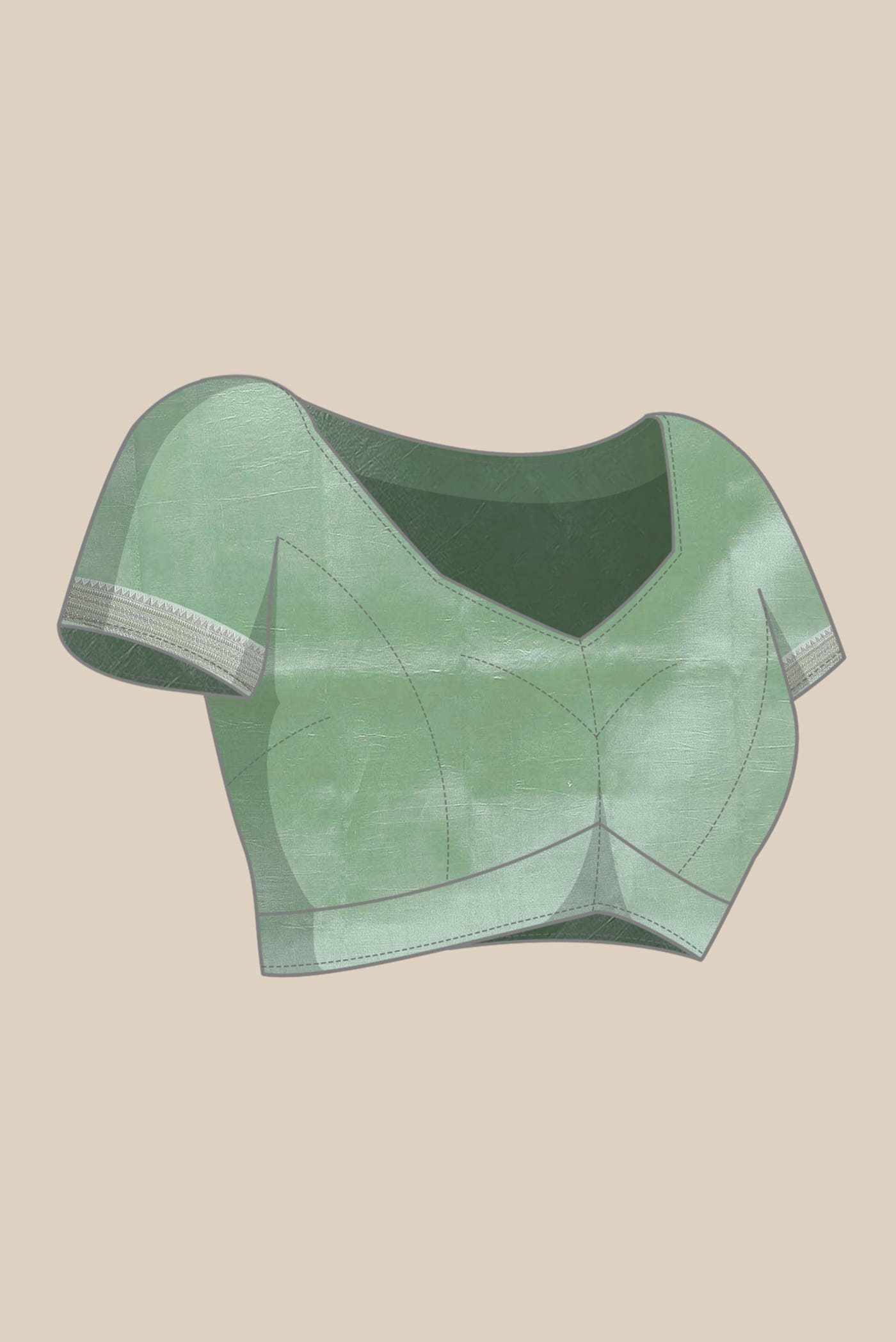 Green Banarasi Raw Silk Saree