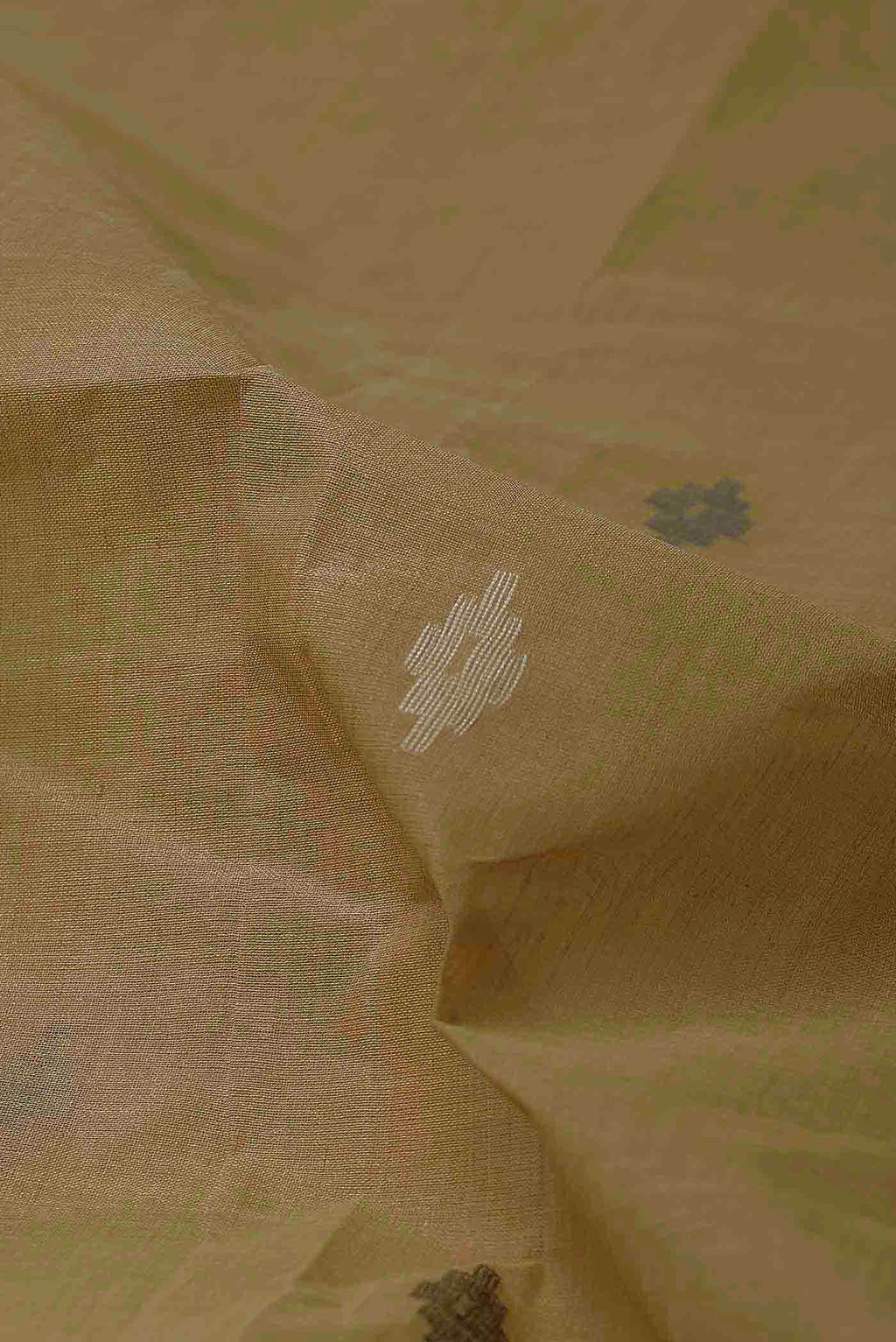 Beige Bengal Cotton Saree