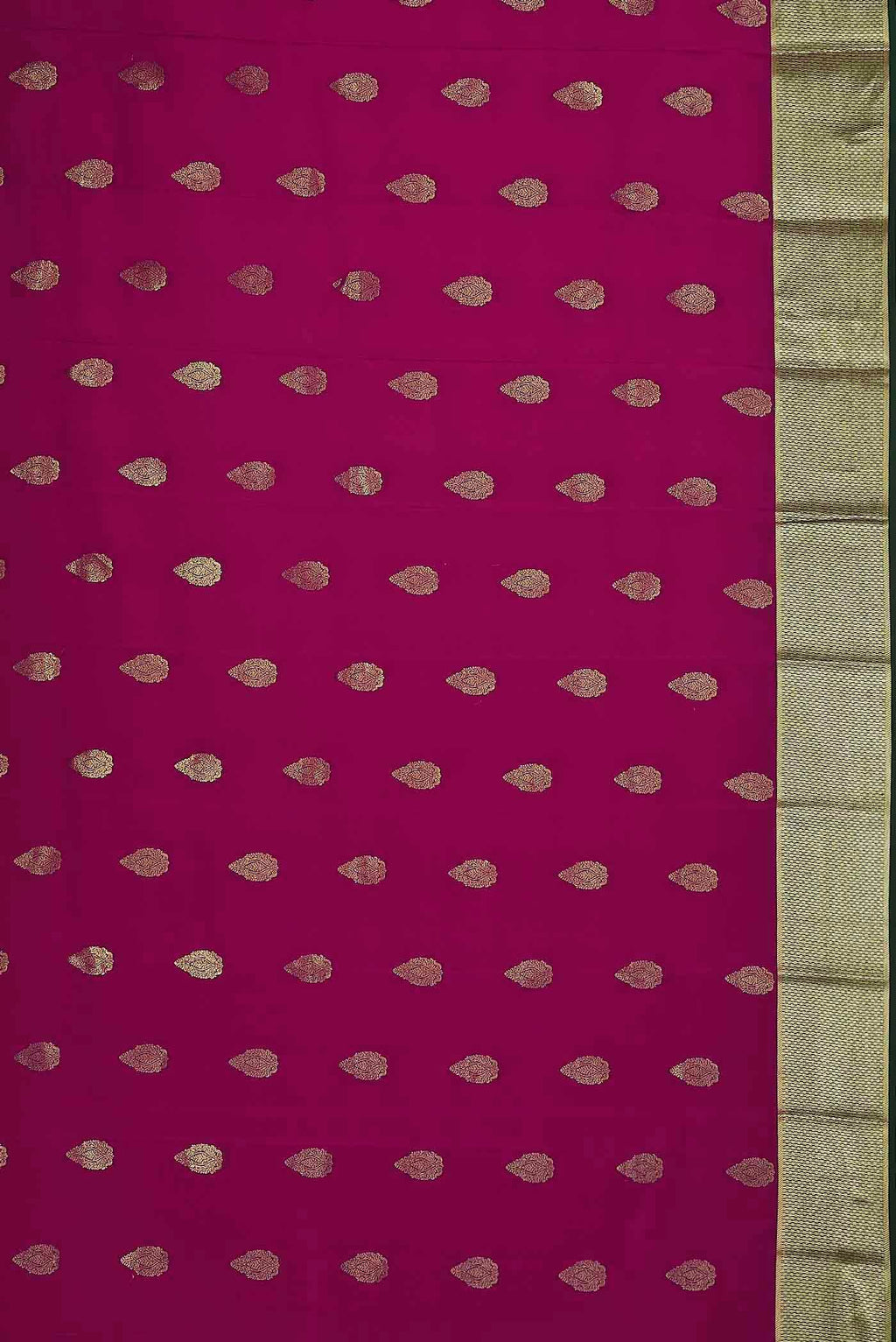 Magenta Mysore Crepe Saree