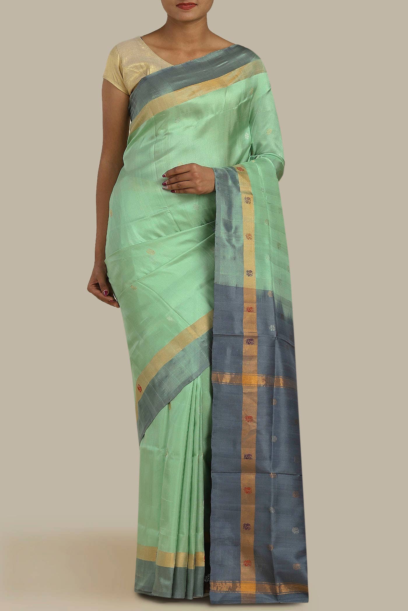 Green Uppada Silk Saree