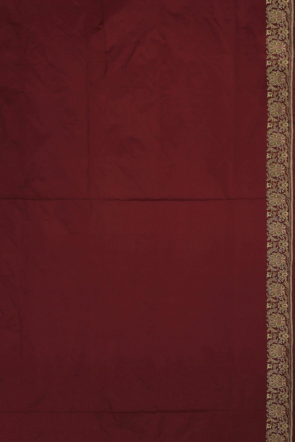 Maroon Banarasi Silk Saree