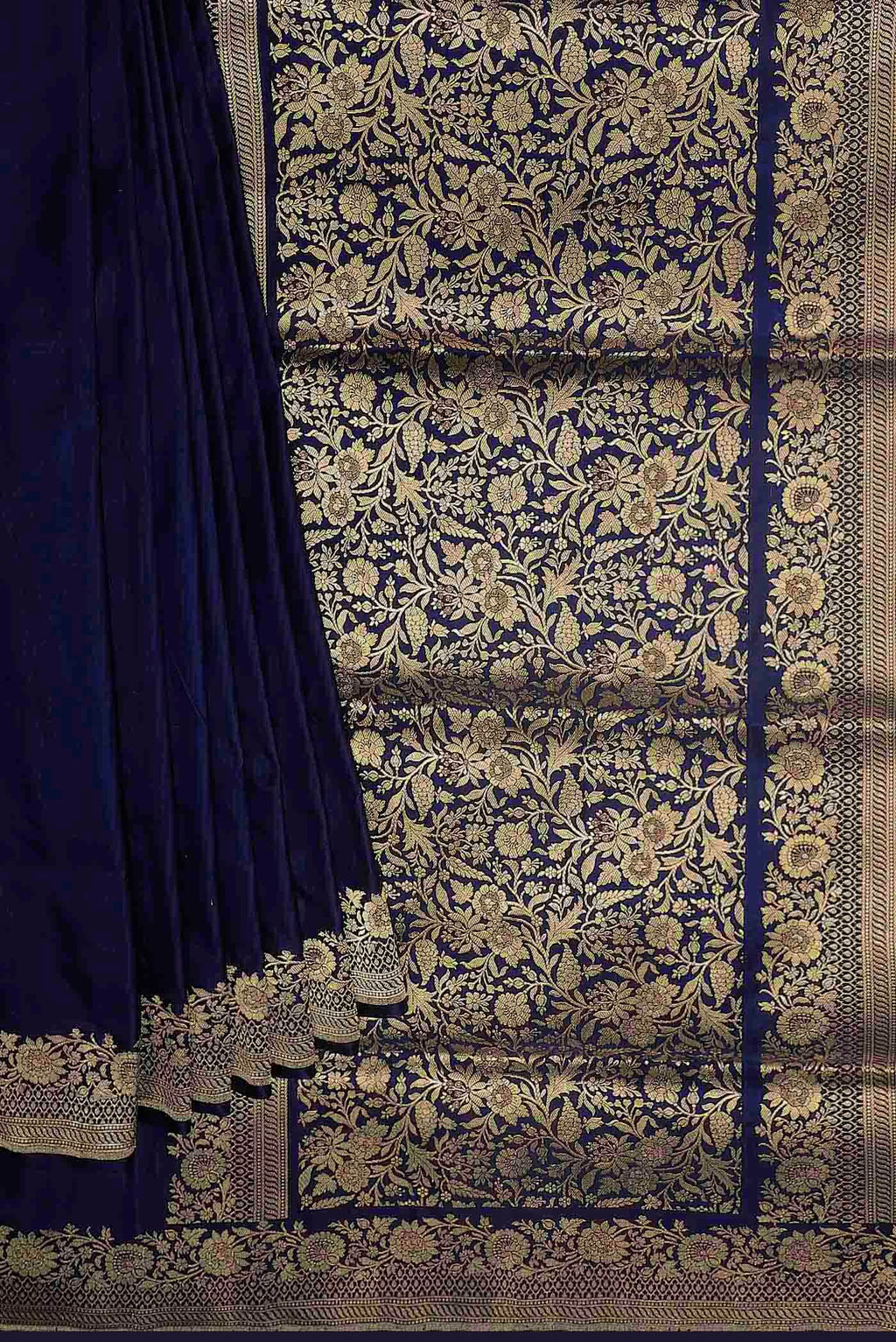 Blue Banarasi Silk Saree