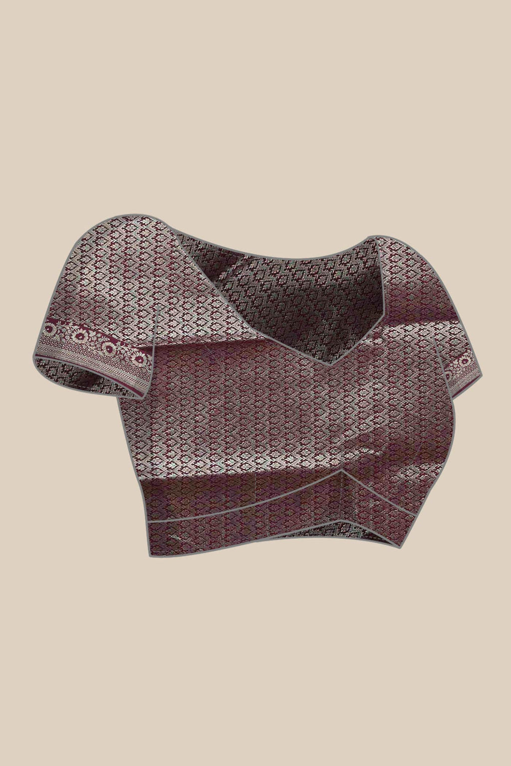 Maroon Banarasi Silk Saree