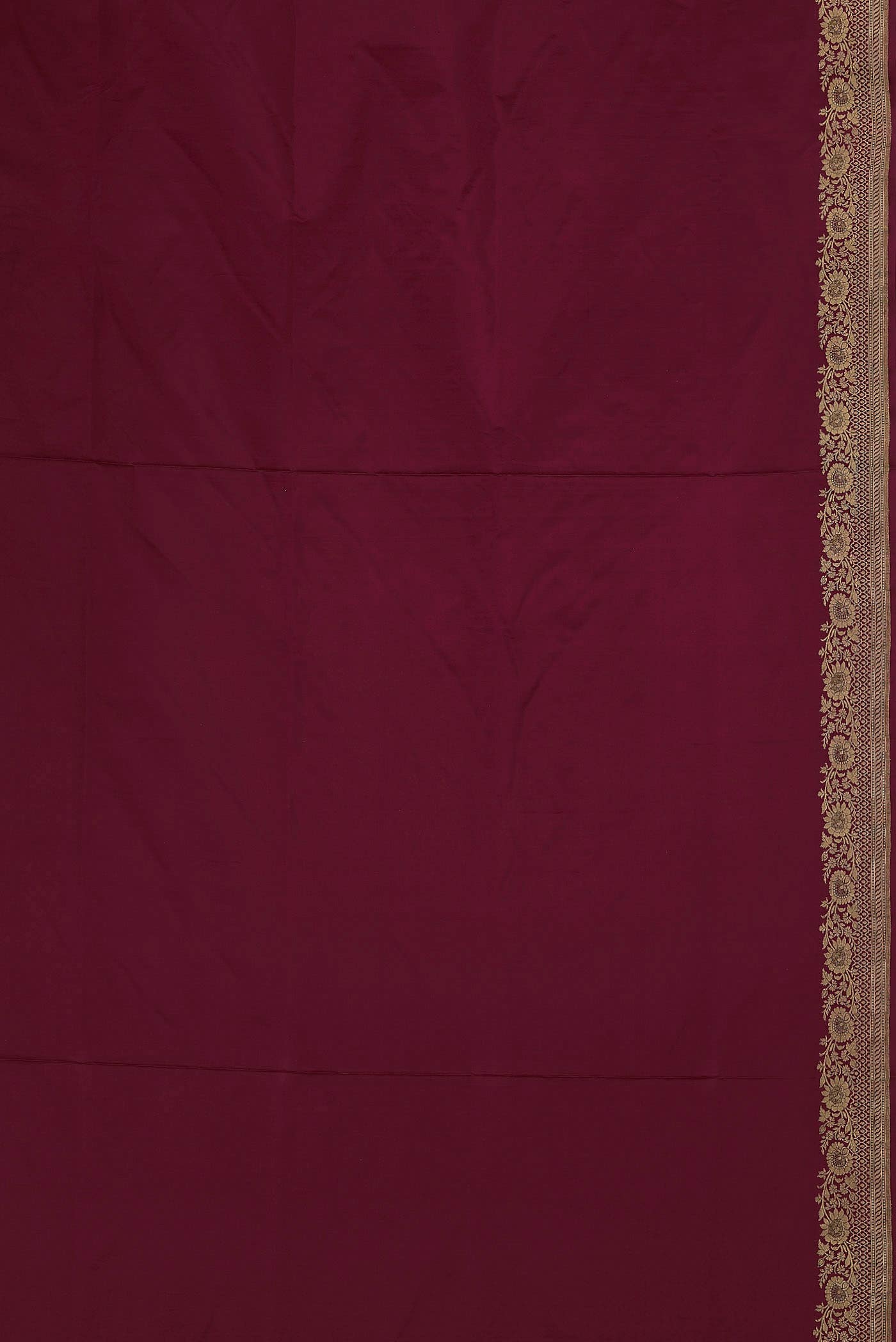Maroon Banarasi Silk Saree