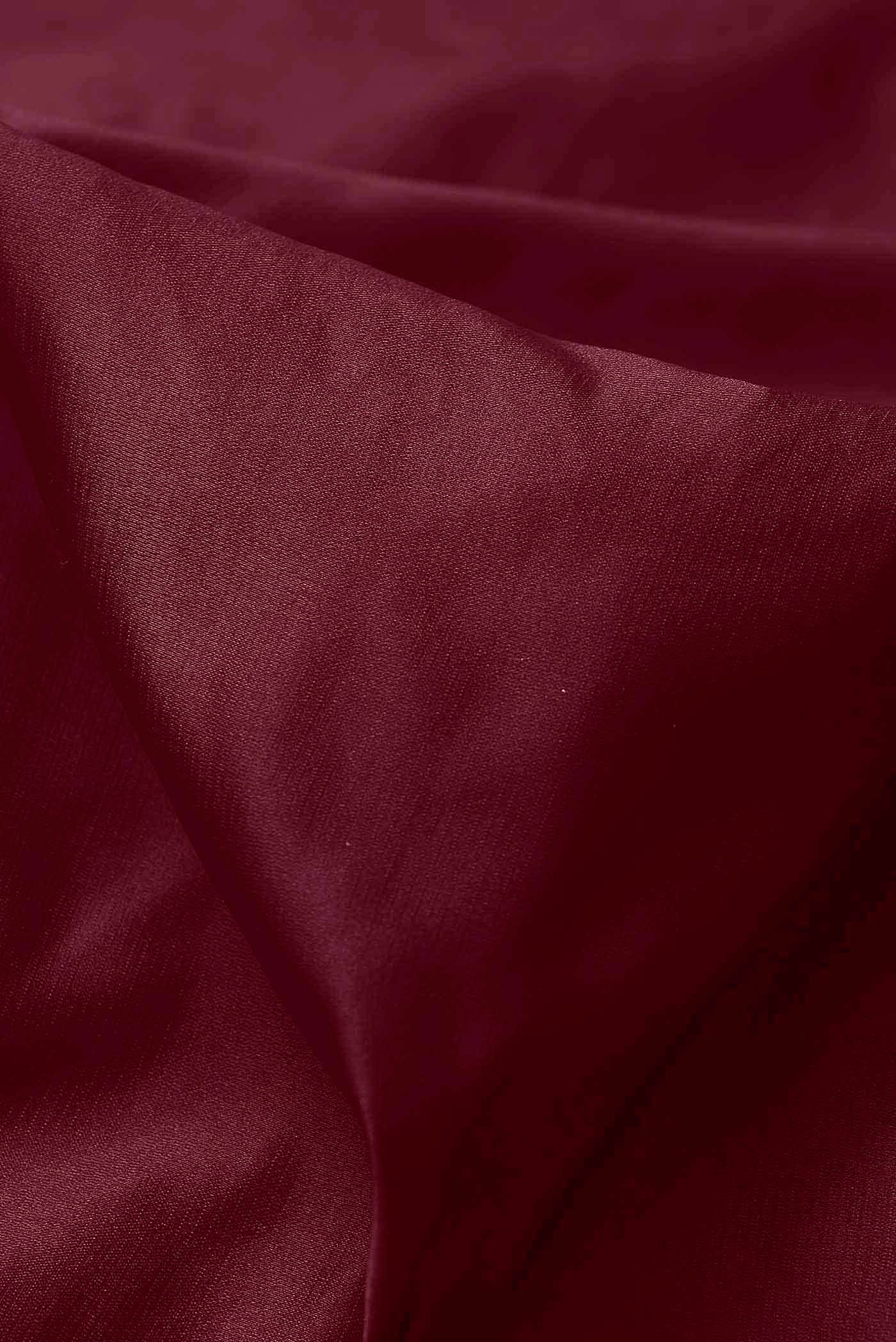 Maroon Banarasi Silk Saree