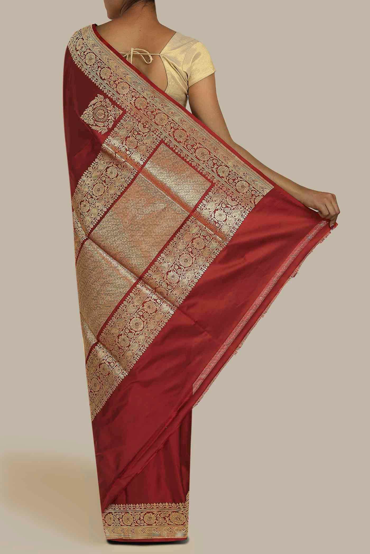 Red Banarasi Silk Saree
