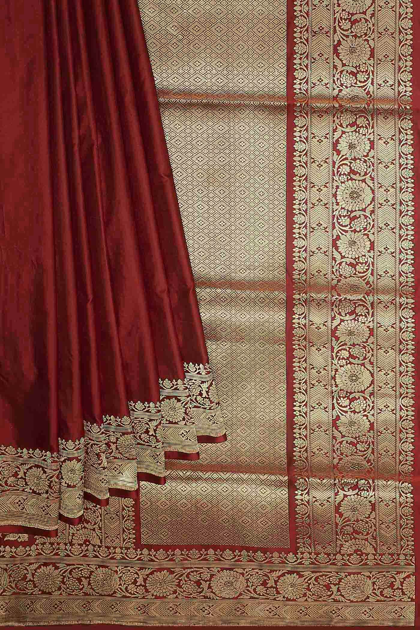 Red Banarasi Silk Saree