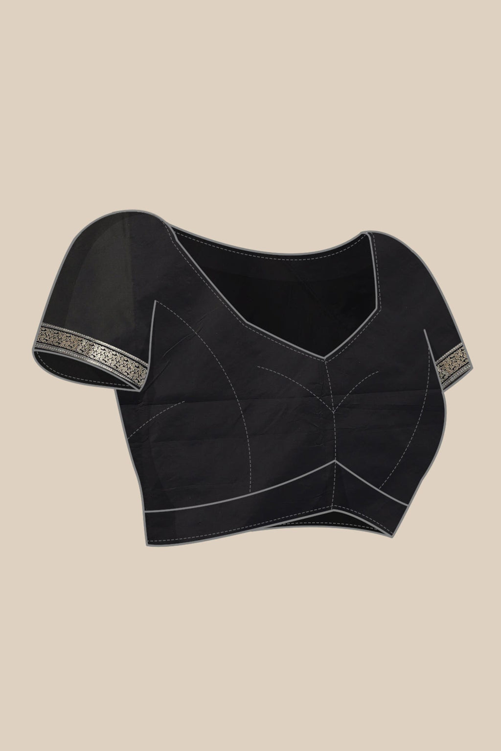 Black Banarasi Silk Saree
