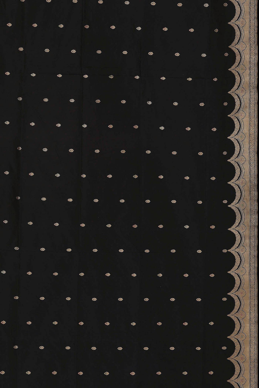 Black Banarasi Silk Saree