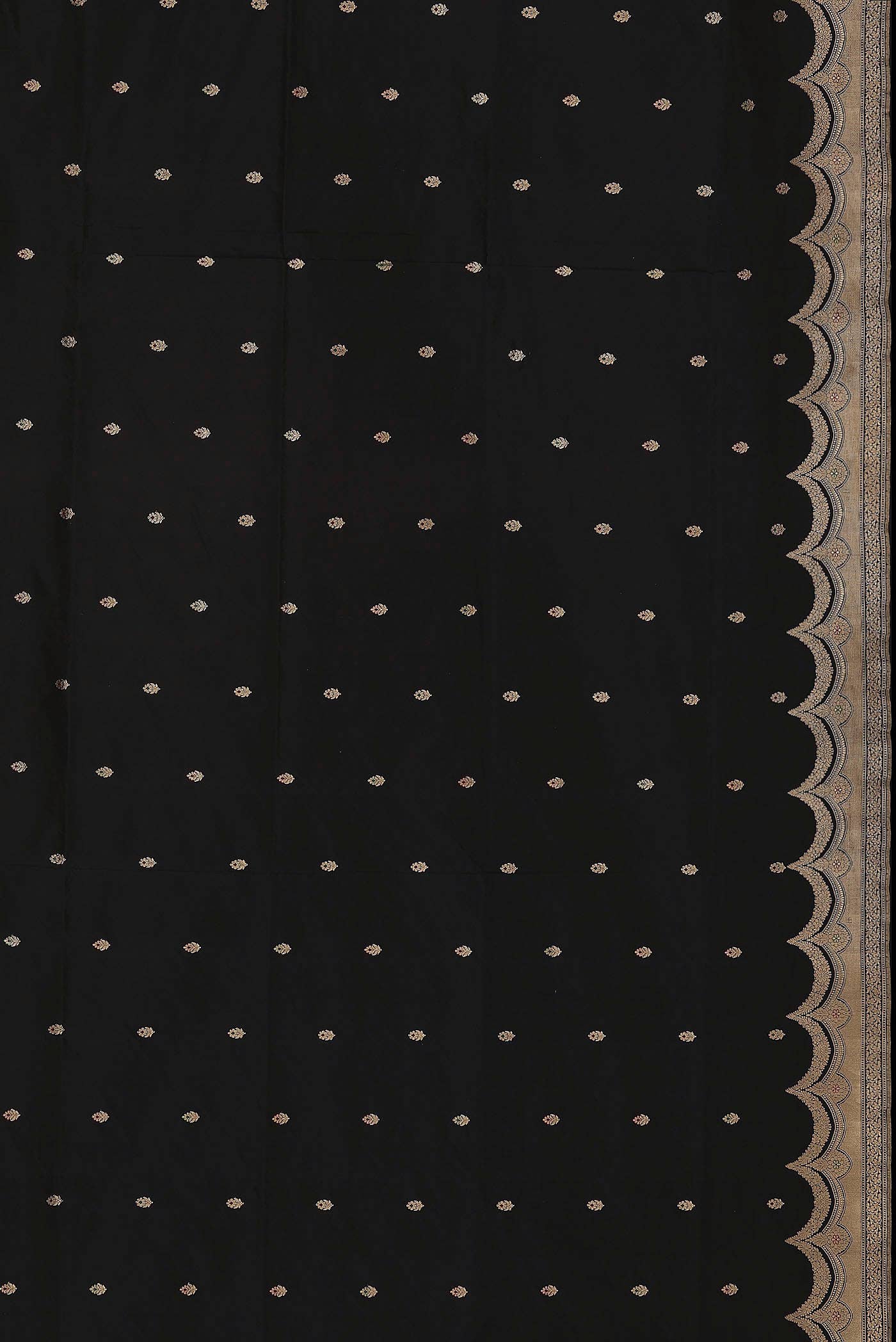 Black Banarasi Silk Saree