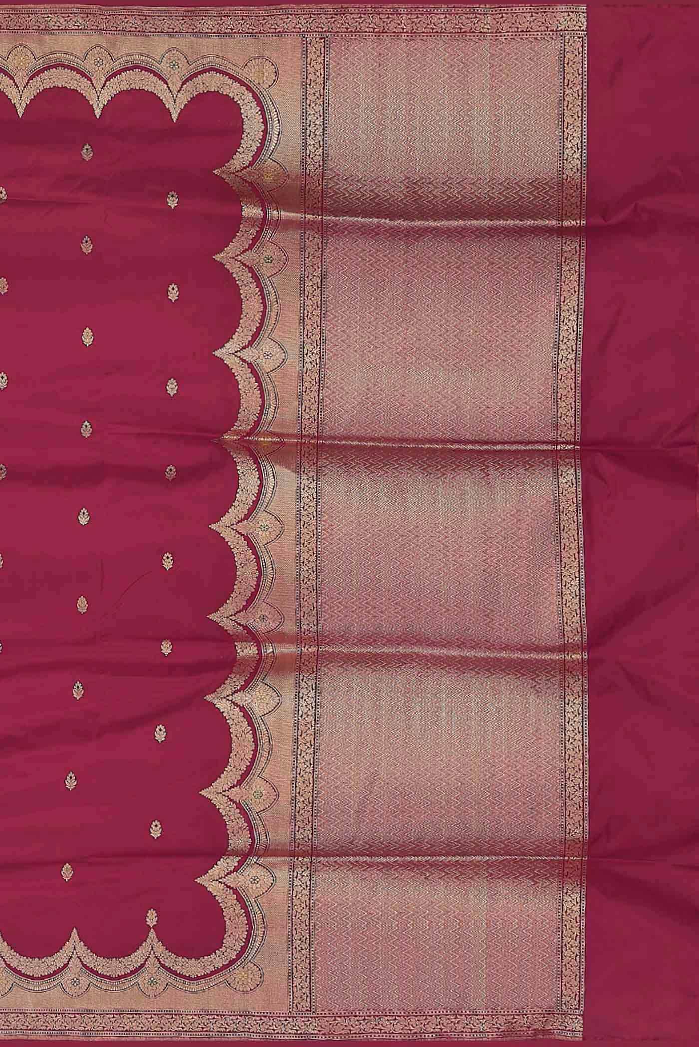 Pink Banarasi Silk Saree