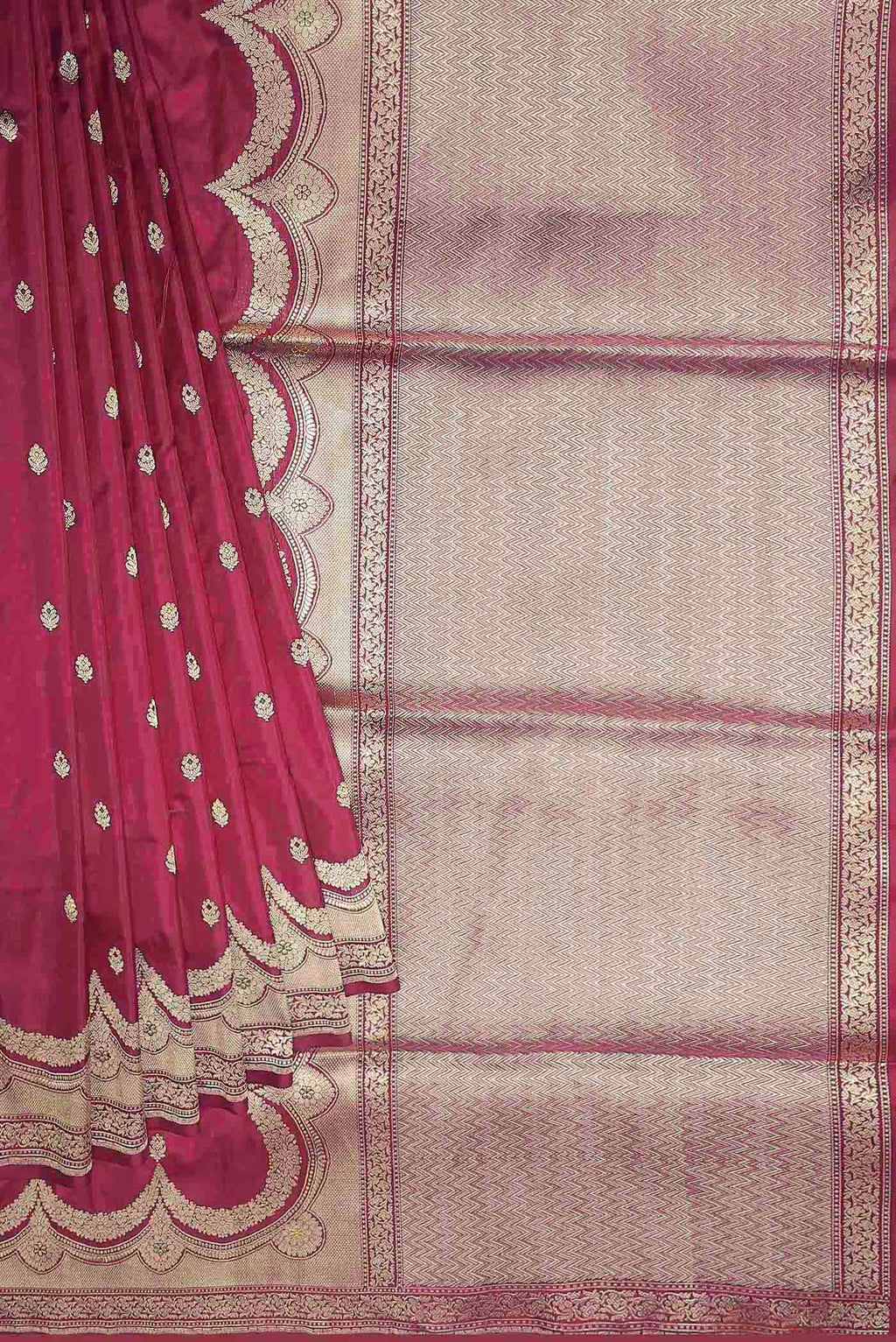 Pink Banarasi Silk Saree