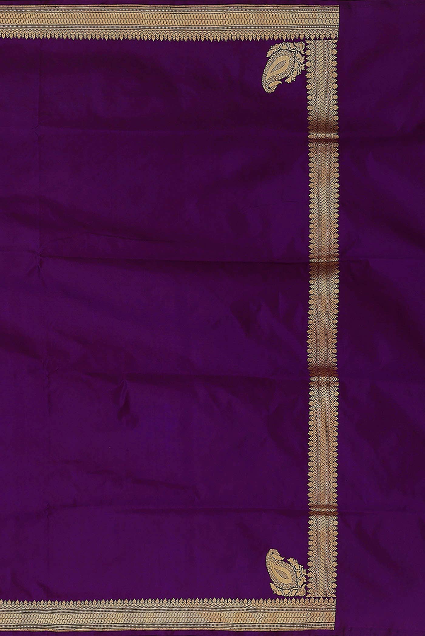Violet Banarasi Silk Saree