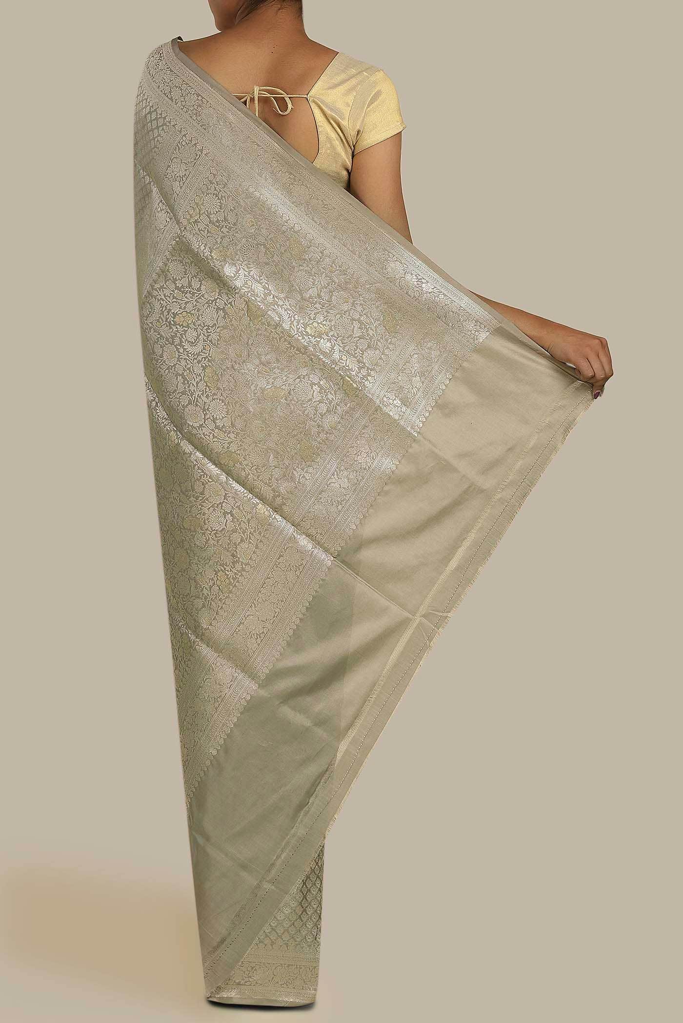 Green Banarasi Silk Saree