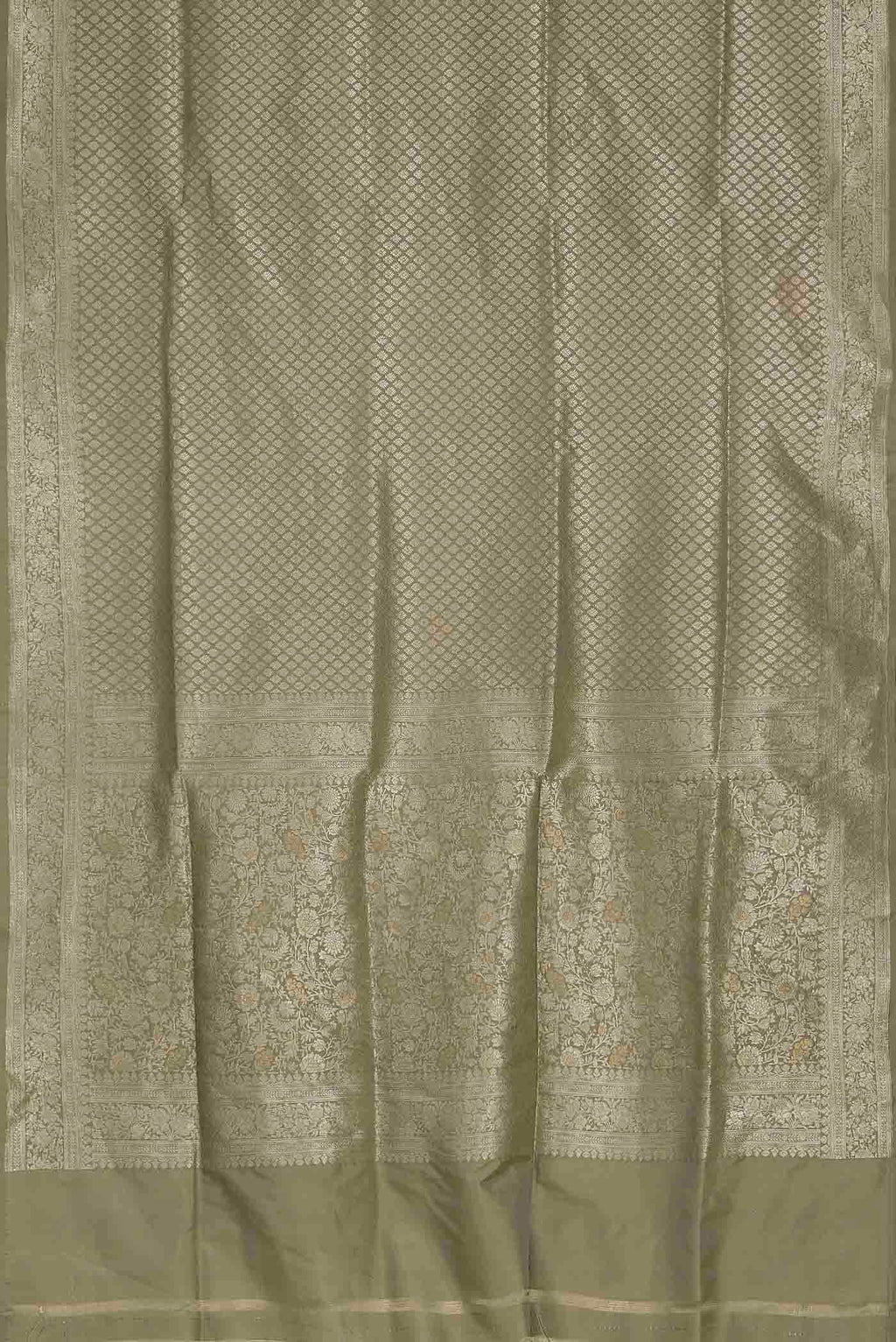 Green Banarasi Silk Saree
