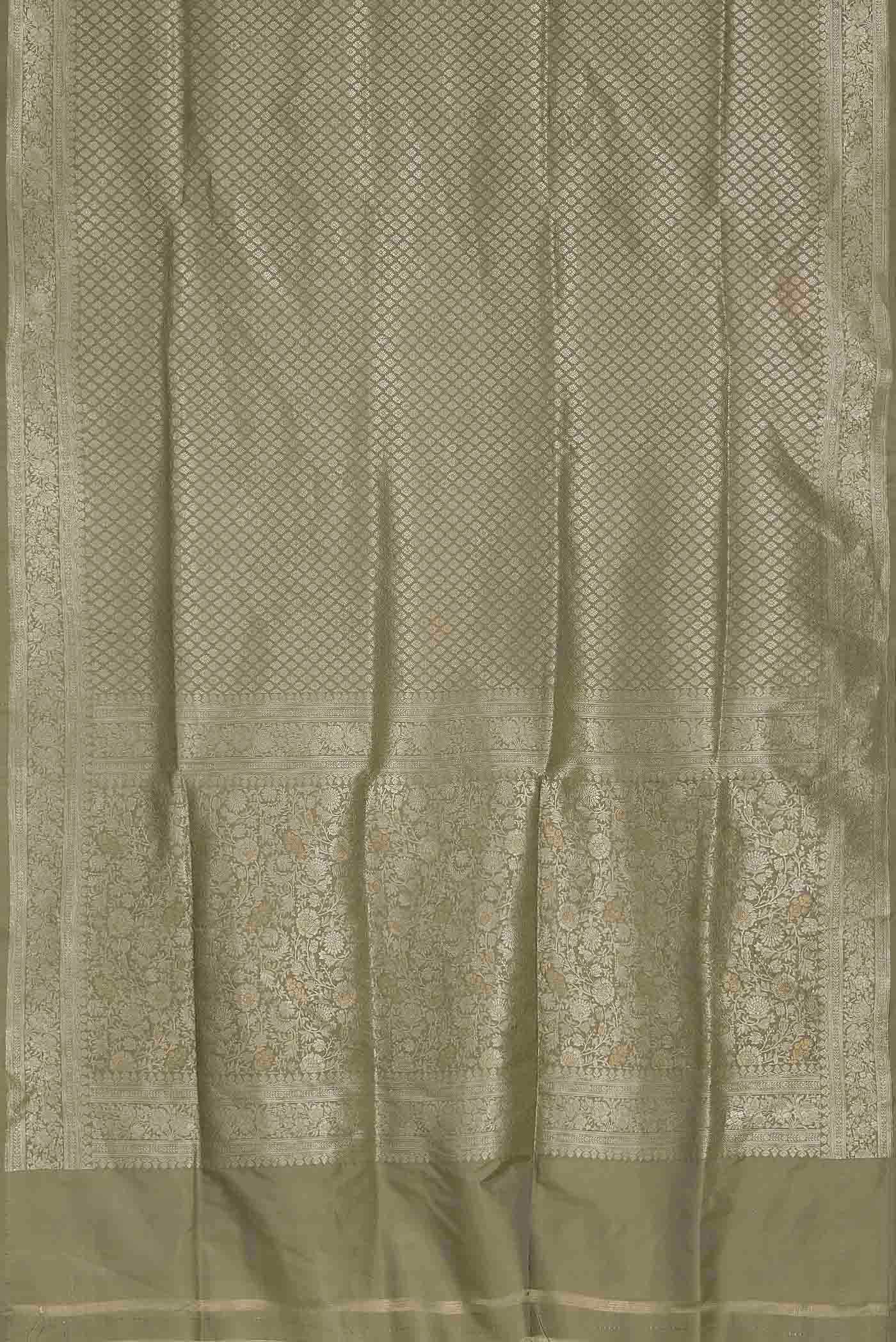 Green Banarasi Silk Saree