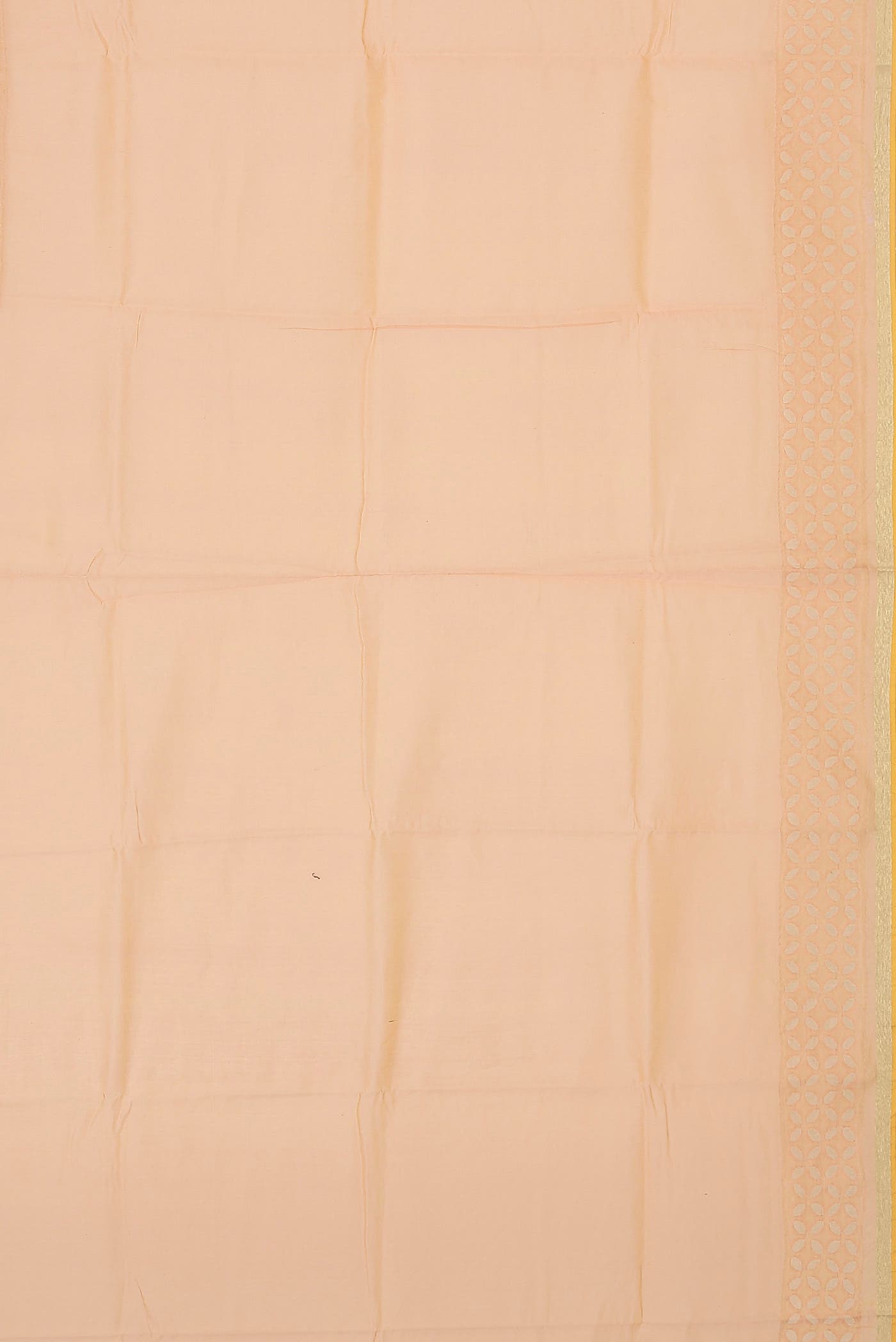 Peach Chanderi Silk Cotton Saree