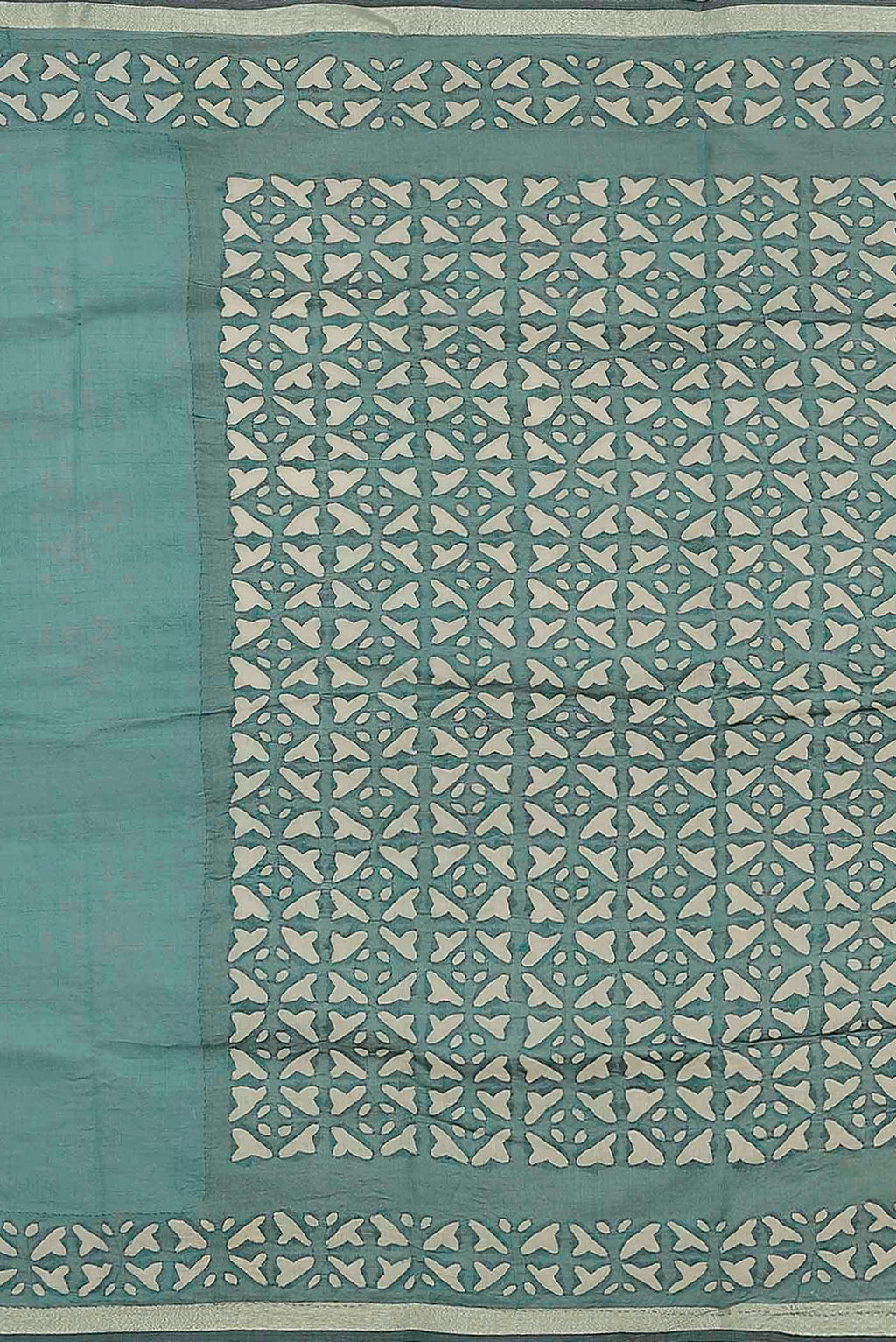Green Chanderi Silk Cotton Saree
