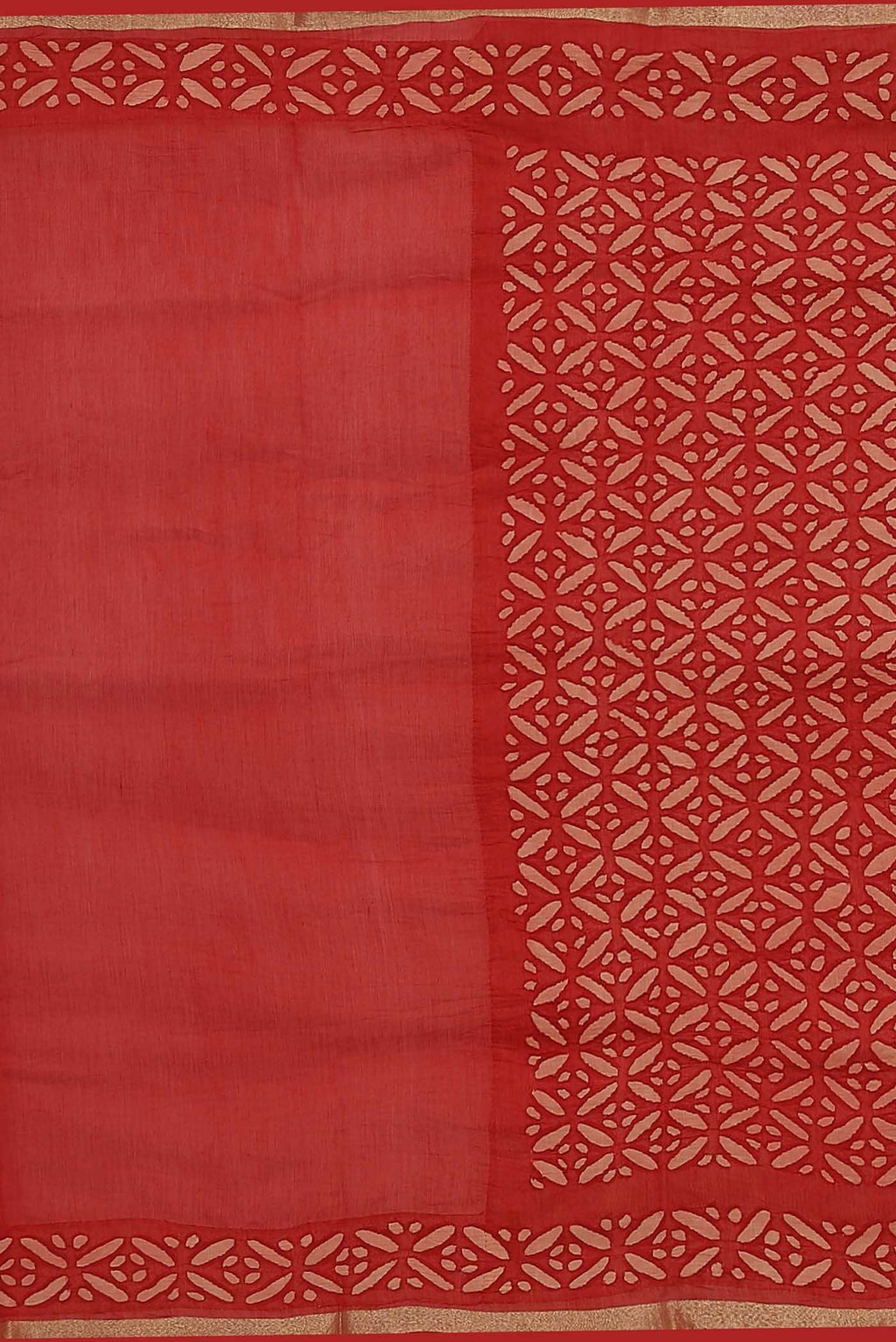 Red Chanderi Silk Cotton Saree
