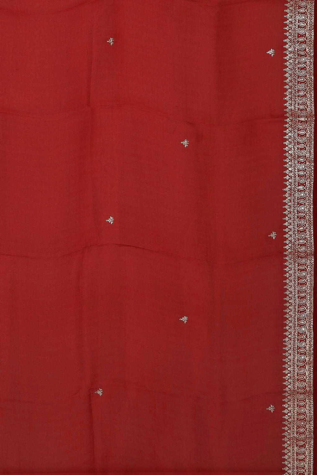 Red Organza Silk Saree