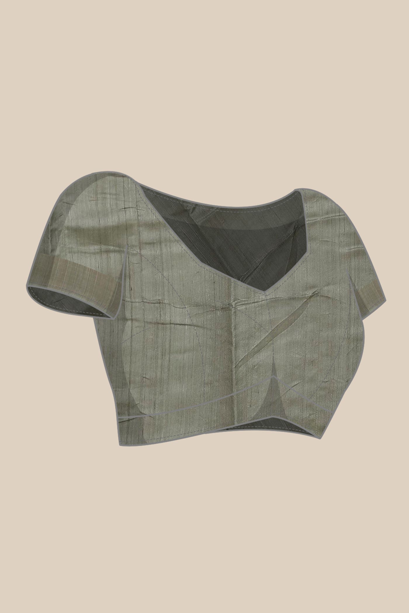 Green Tussar Silk Saree