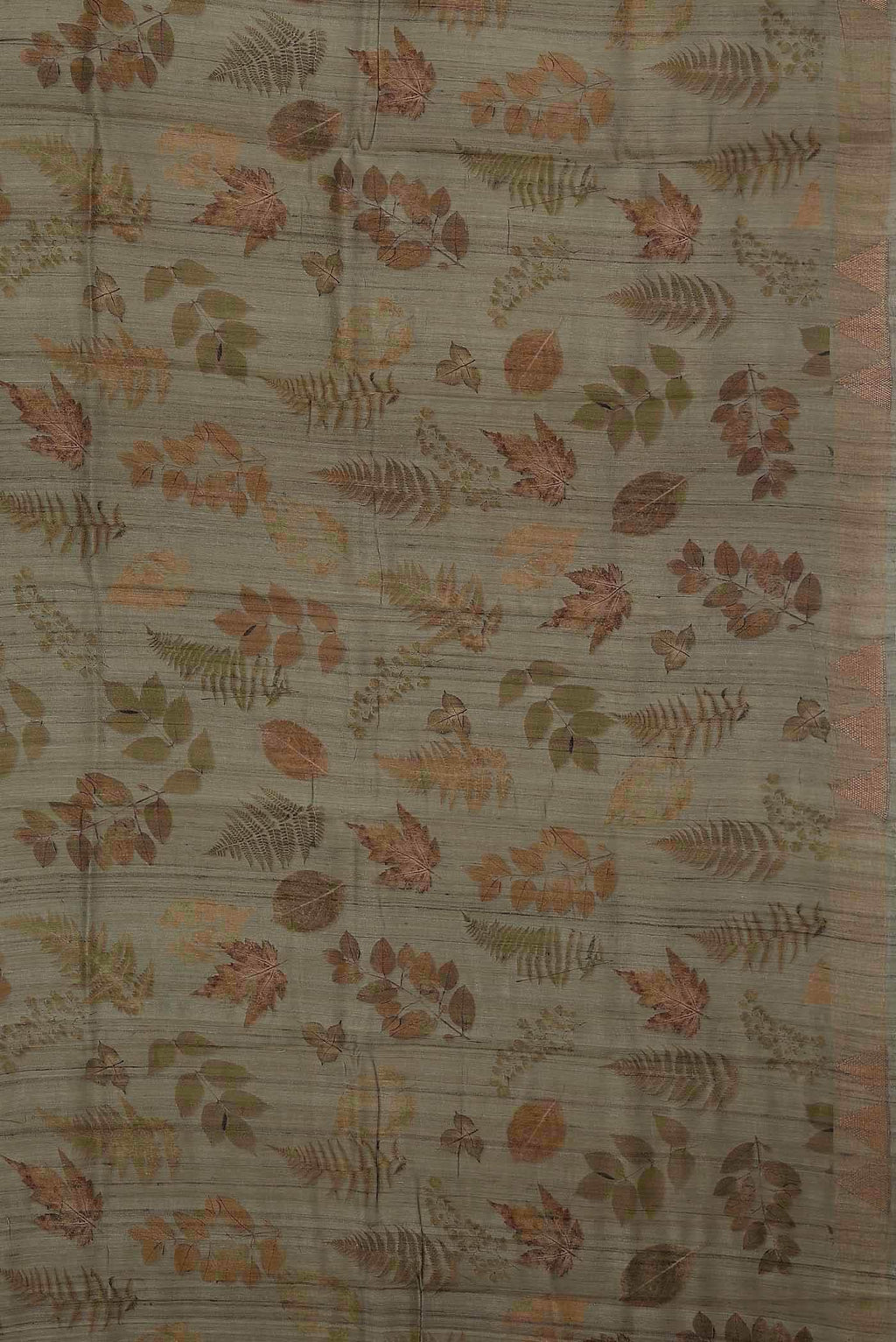 Green Tussar Silk Saree