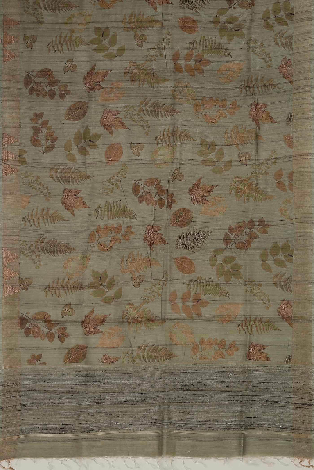 Green Tussar Silk Saree