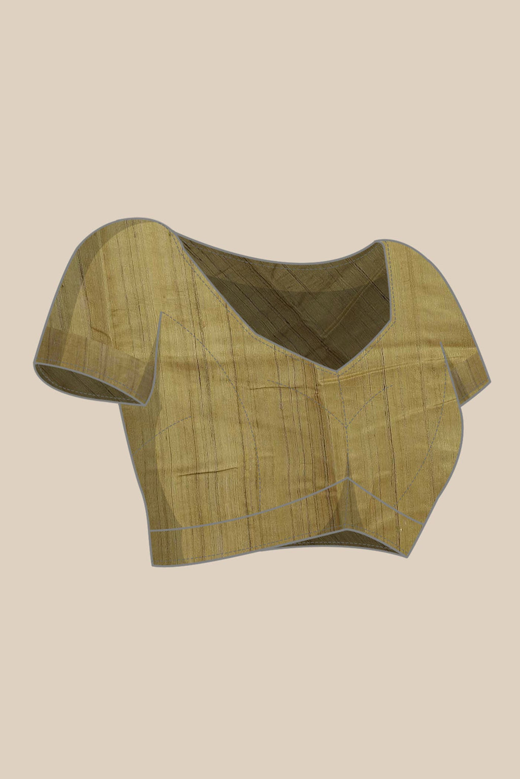Mustard Tussar Silk Saree