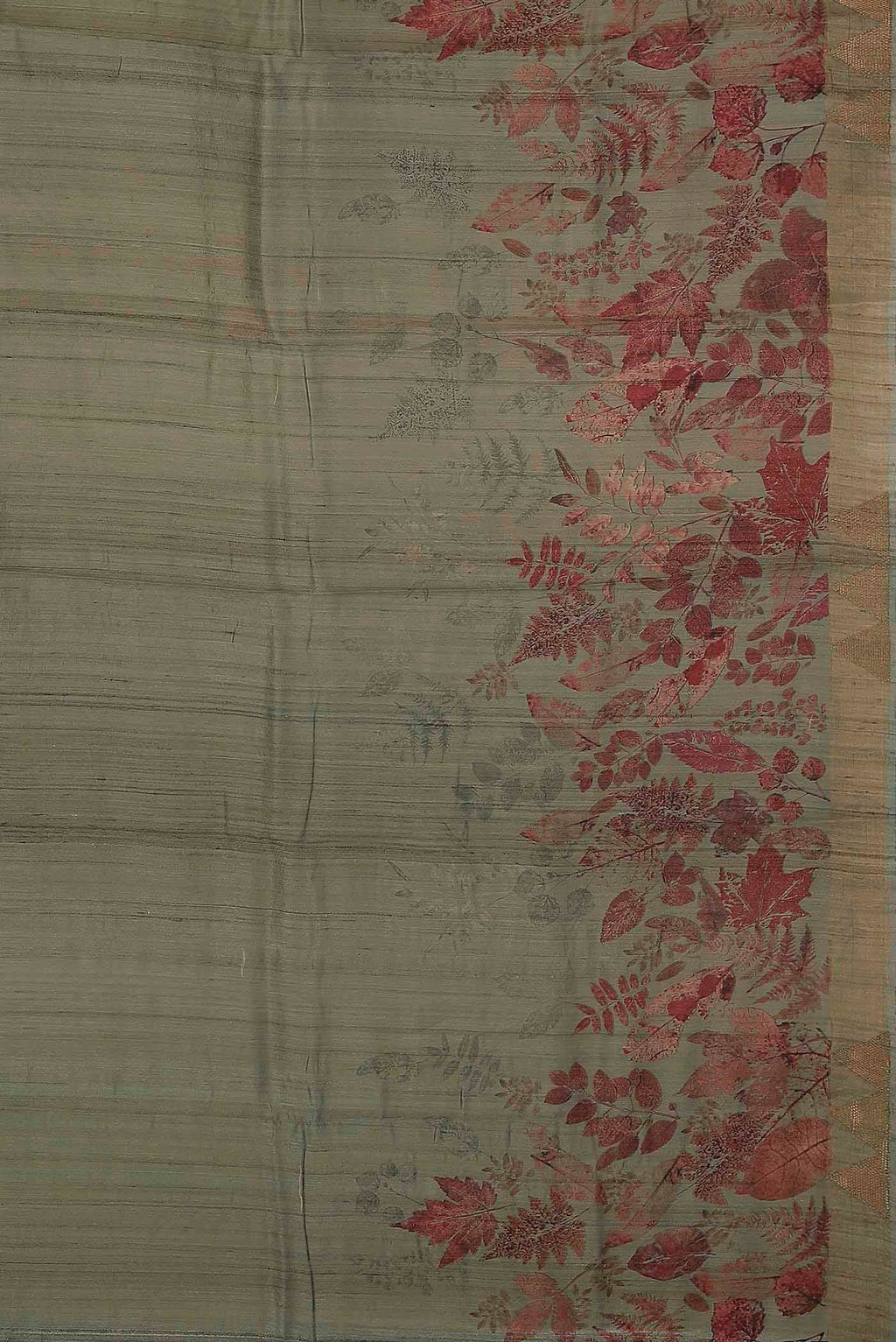 Green Tussar Silk Saree