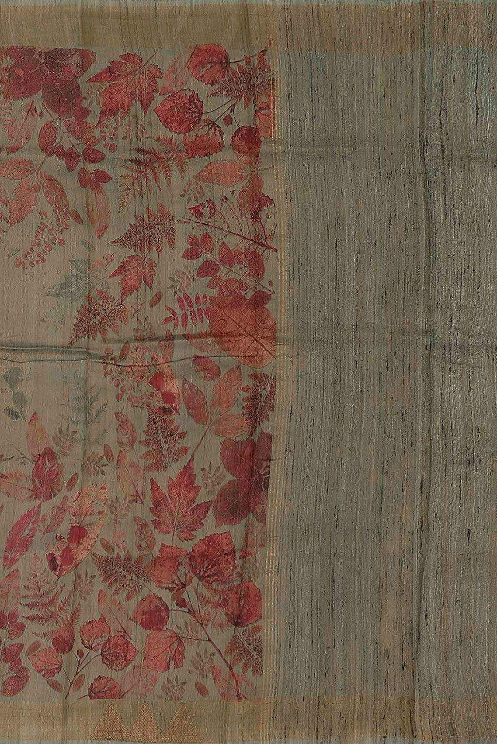 Green Tussar Silk Saree