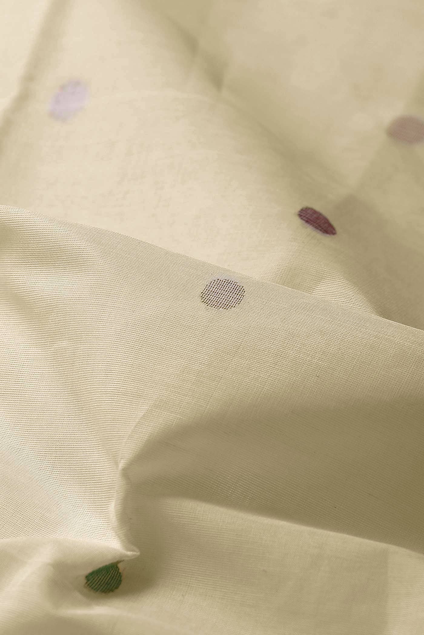 Cream Venkatagiri Cotton Saree