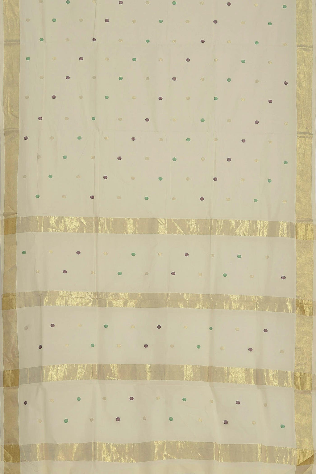 Cream Venkatagiri Cotton Saree