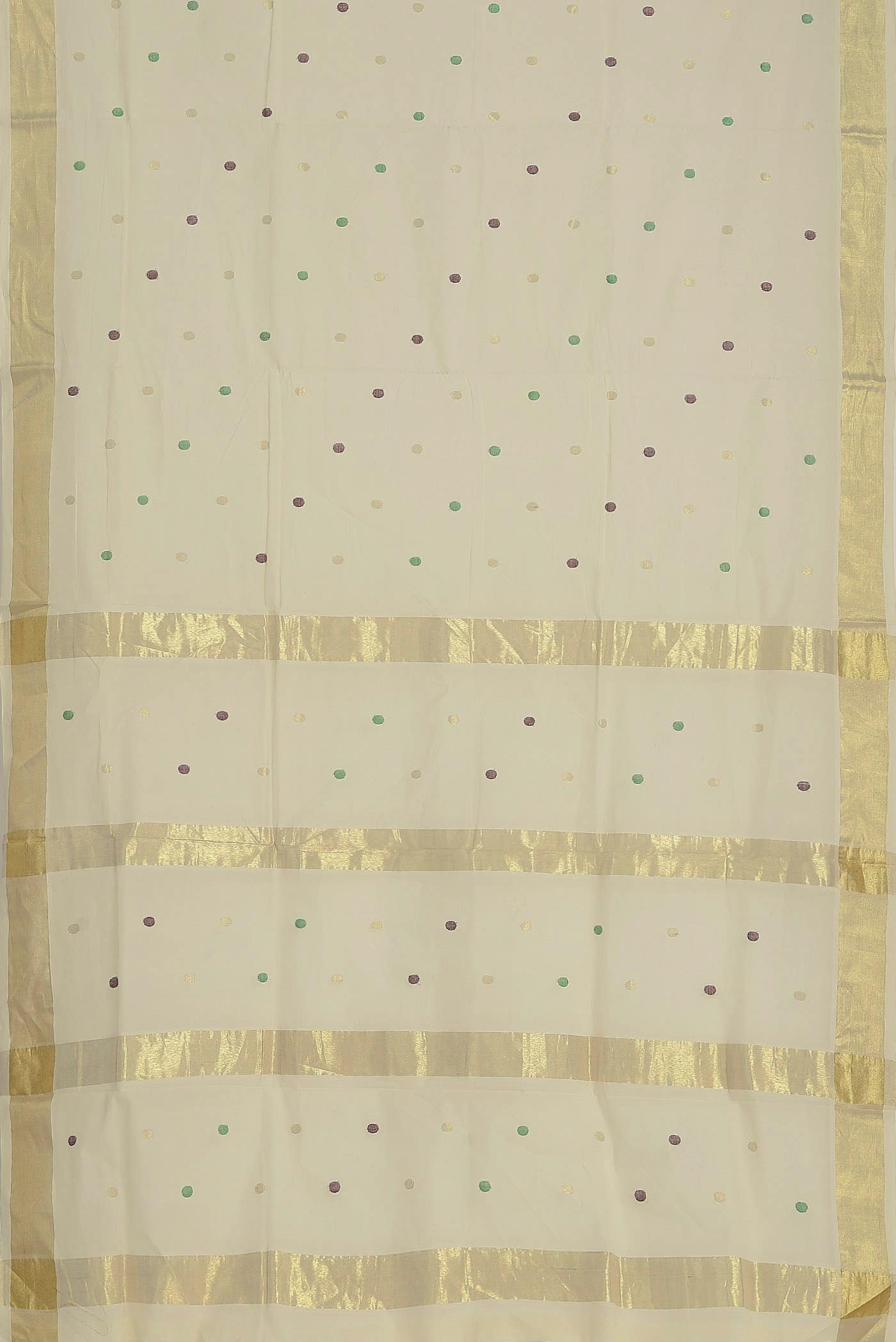 Cream Venkatagiri Cotton Saree