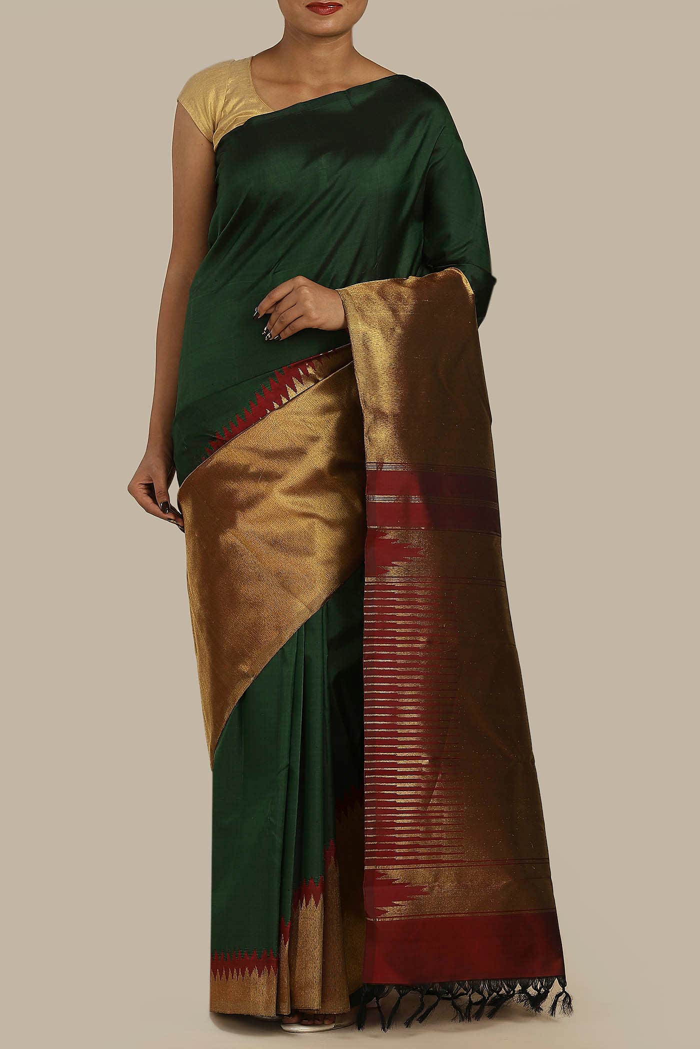Green Kanchipuram Silk Saree
