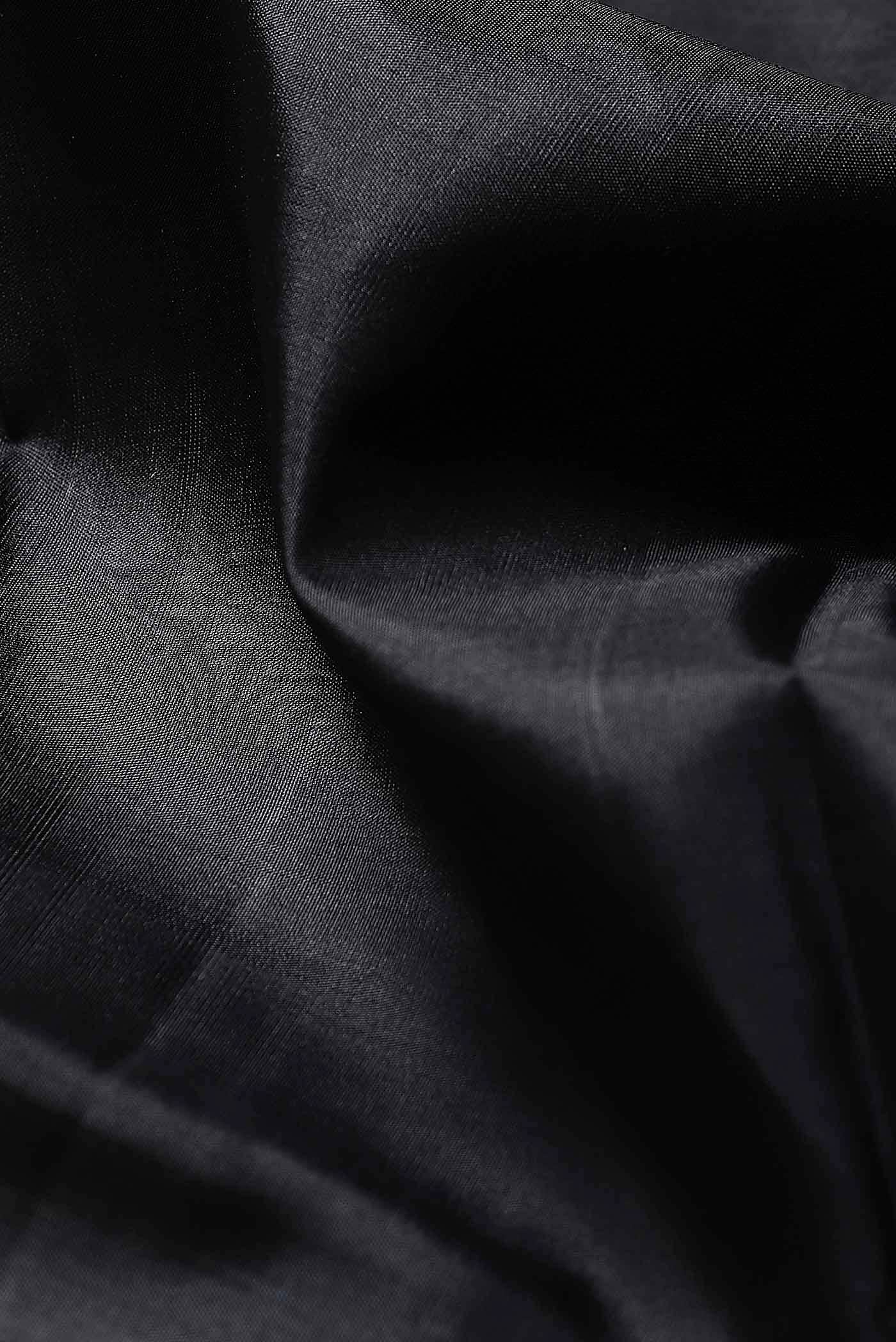 Black Kanchipuram Silk Saree