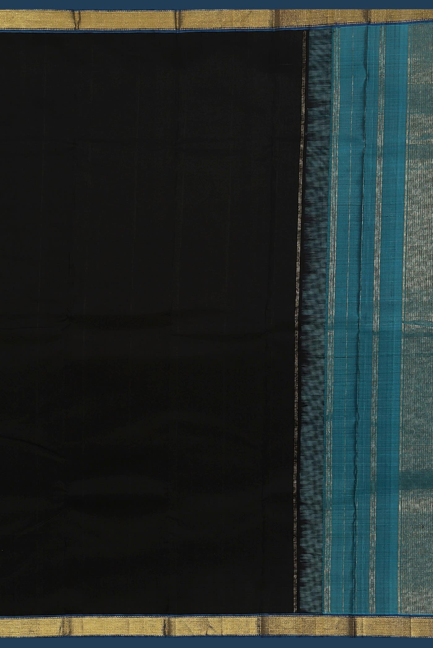 Black Kanchipuram Silk Saree