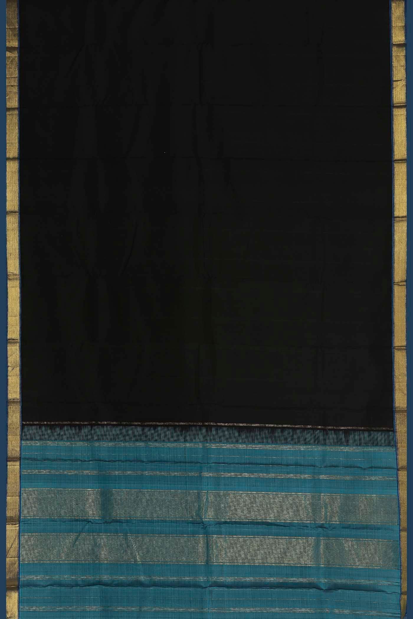 Black Kanchipuram Silk Saree