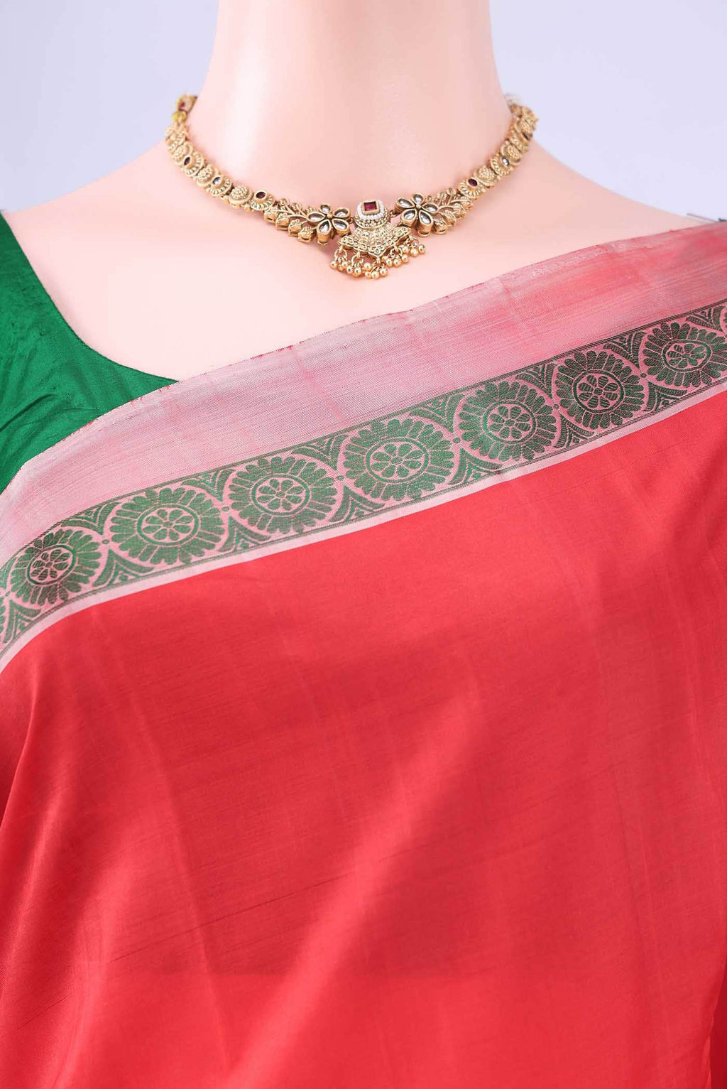 Imperial Red Kanchipuram Silk Saree