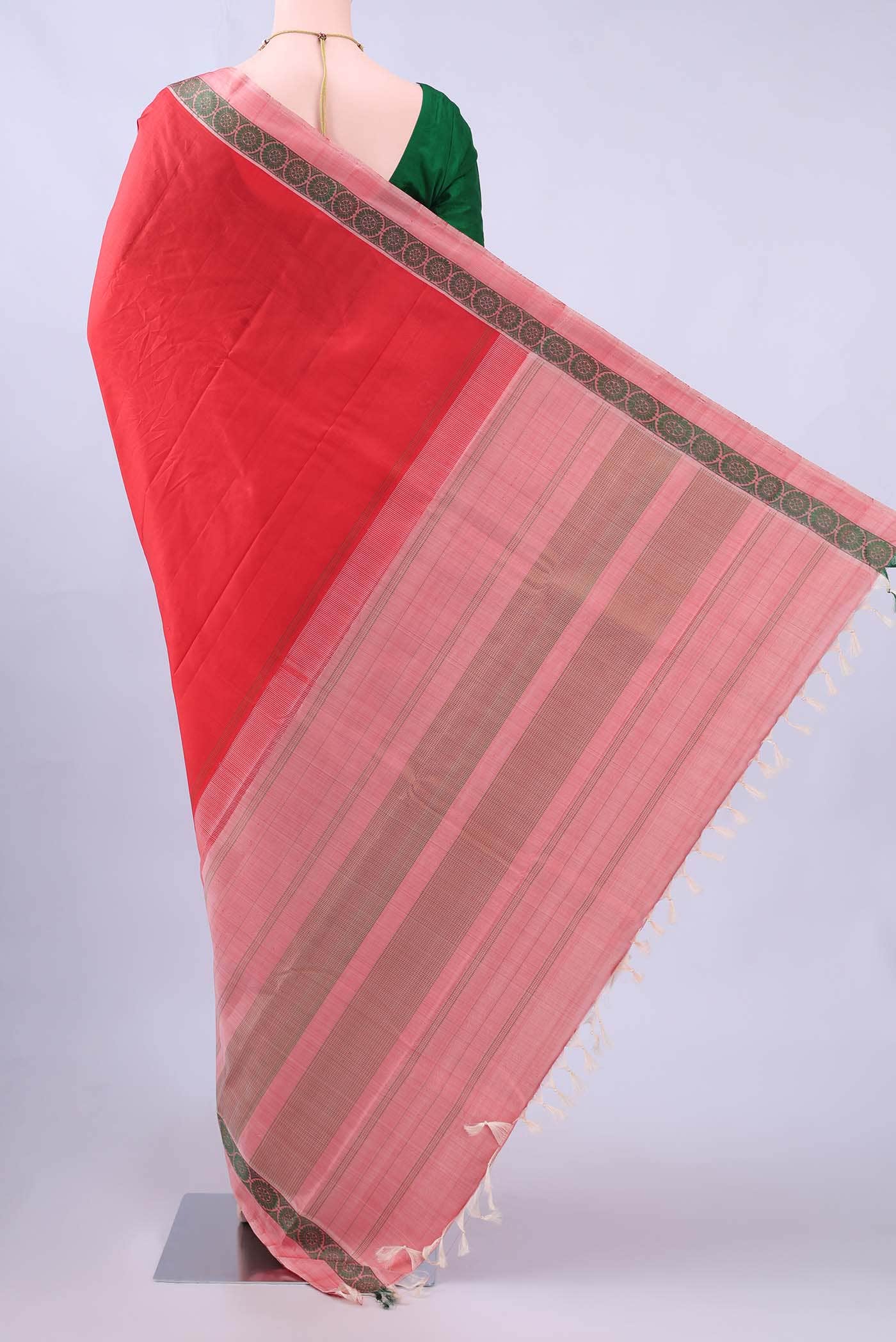 Imperial Red Kanchipuram Silk Saree