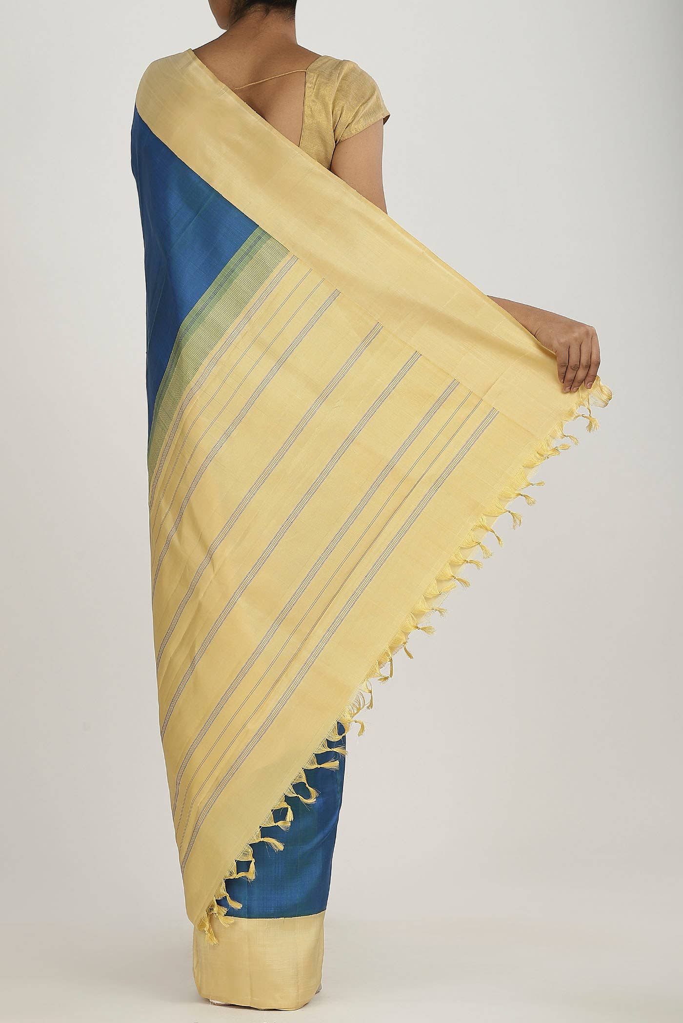 Blue Kanchipuram Silk Saree