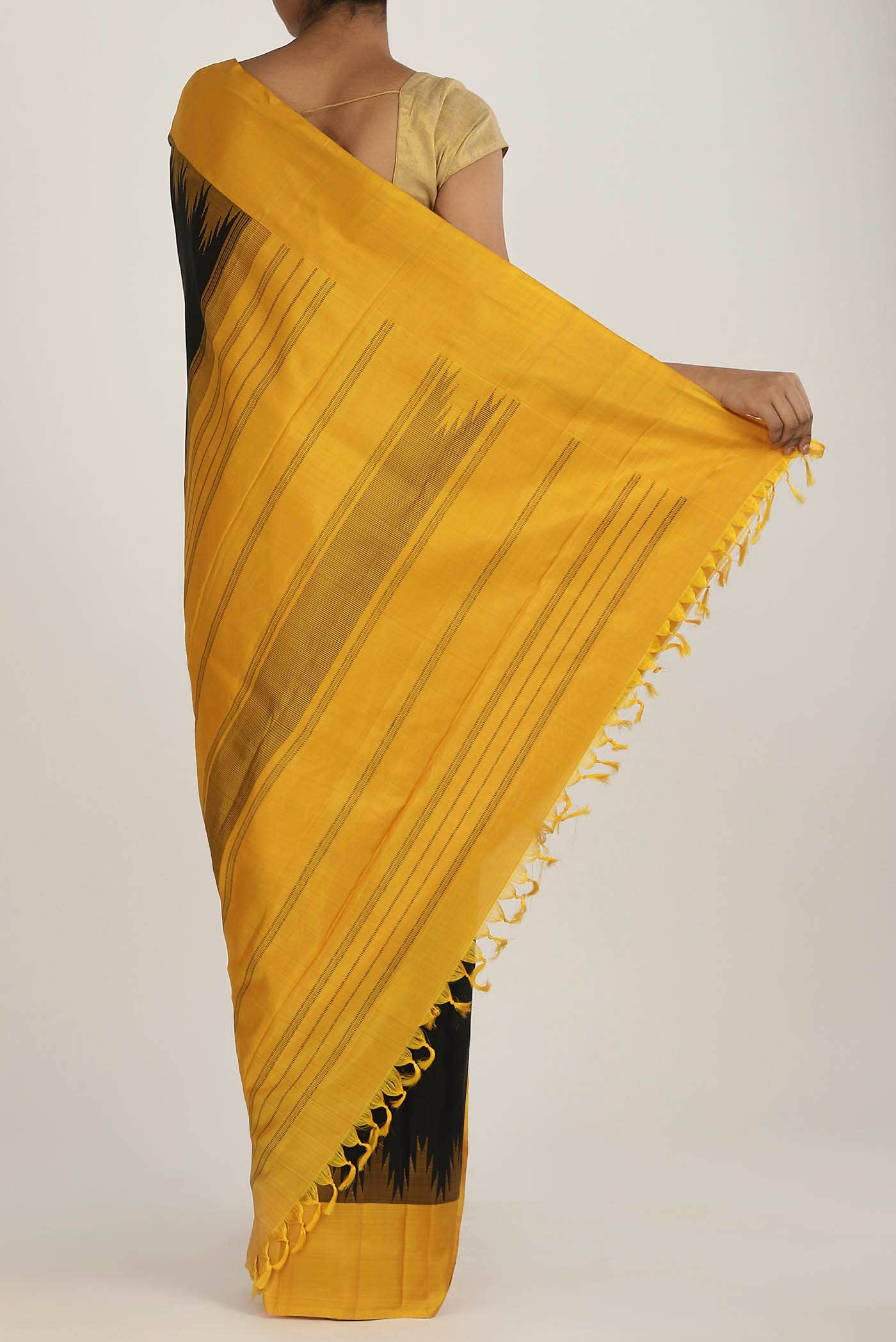Black Kanchipuram Silk Saree