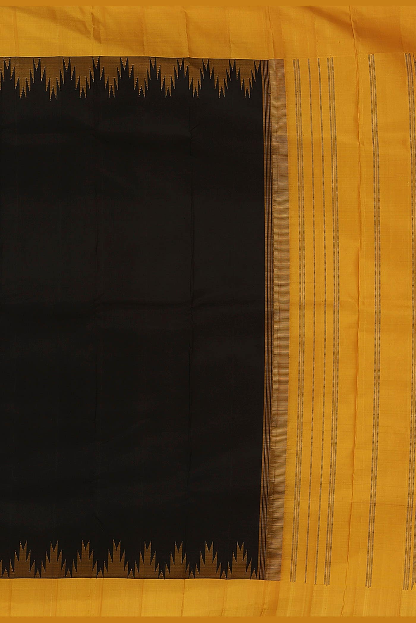 Black Kanchipuram Silk Saree
