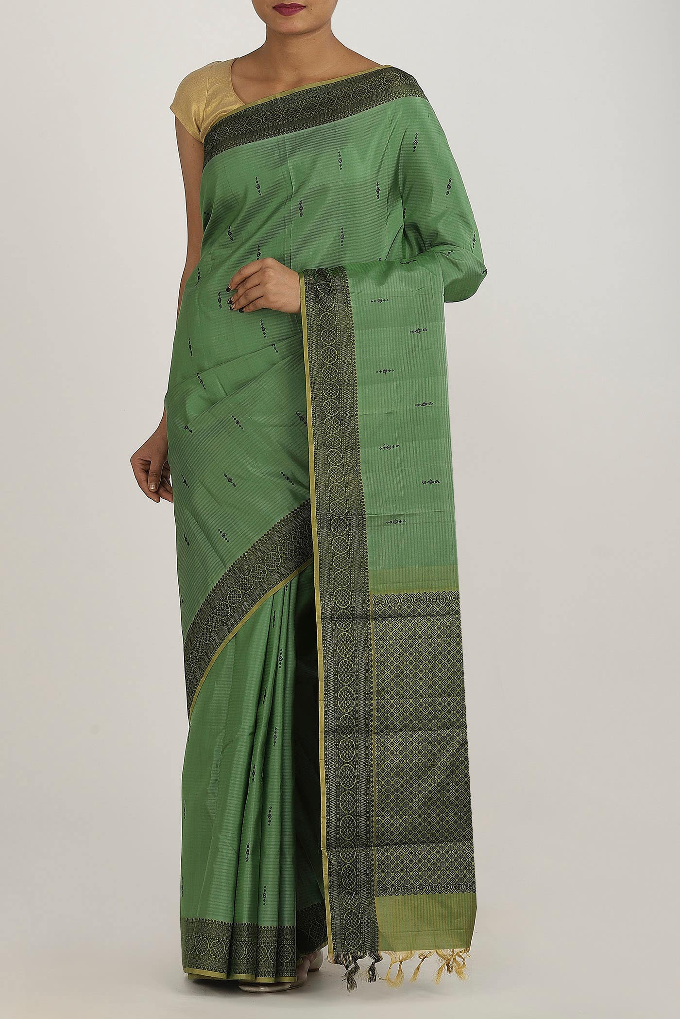 Green Kanchipuram Silk Saree