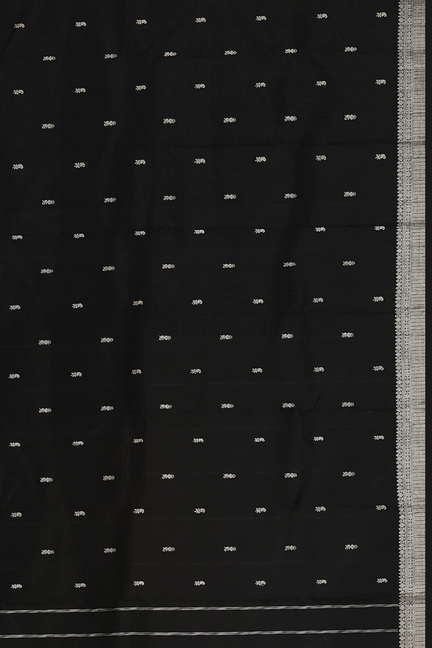 Black Kanchipuram Silk Saree