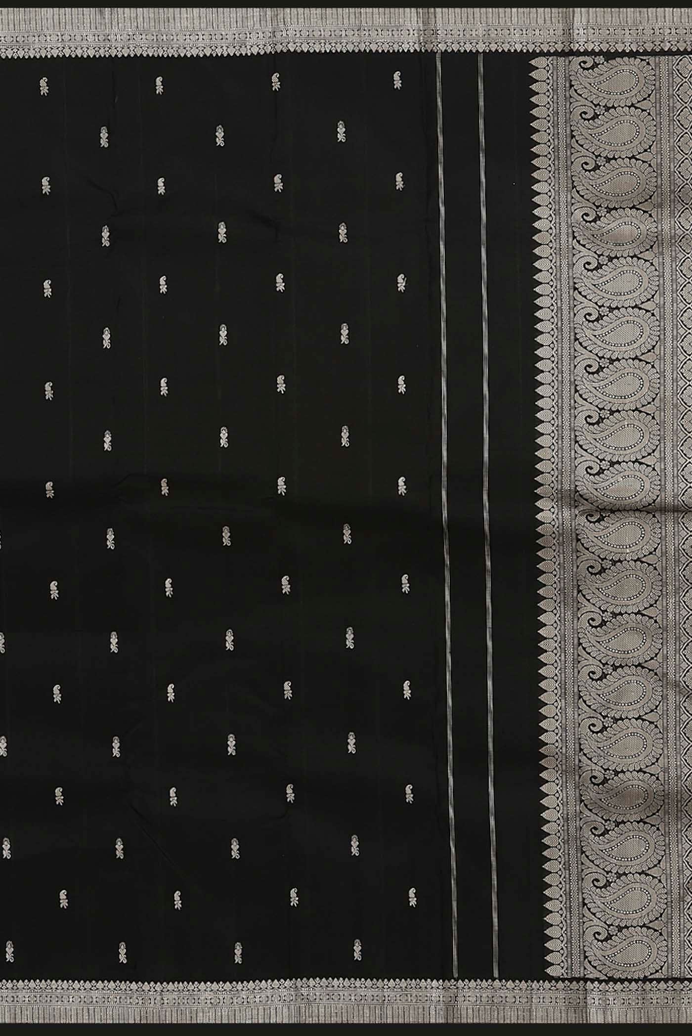Black Kanchipuram Silk Saree
