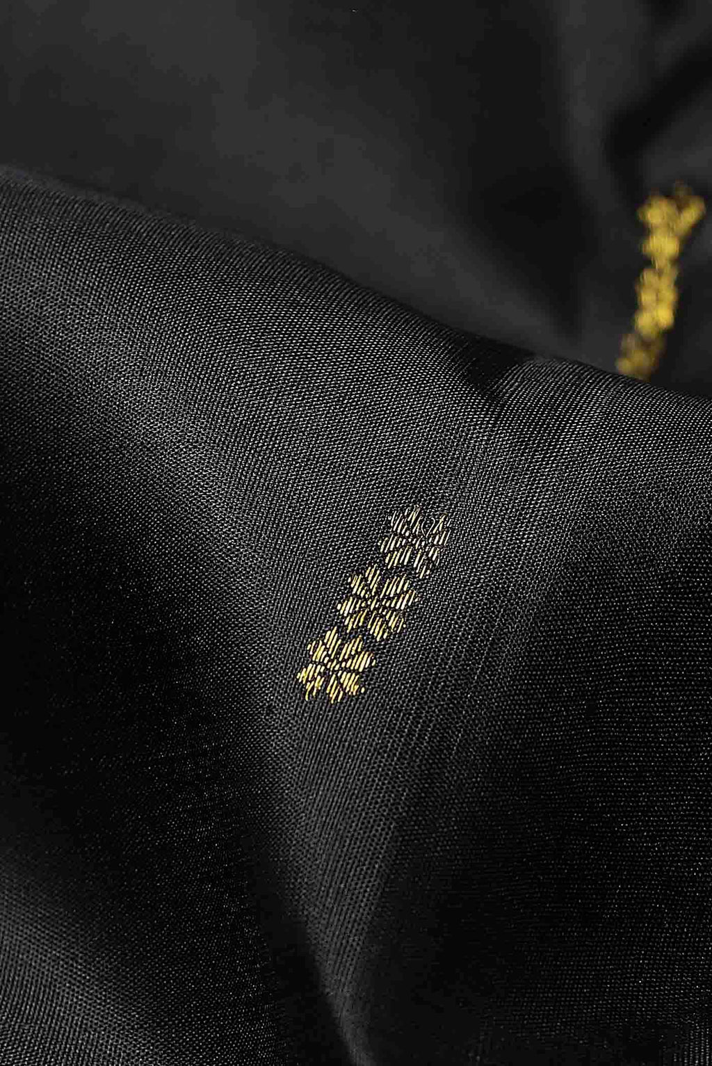 Black Kanchipuram Silk Saree