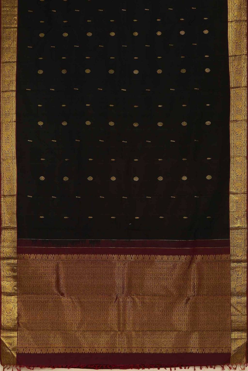 Black Kanchipuram Silk Saree